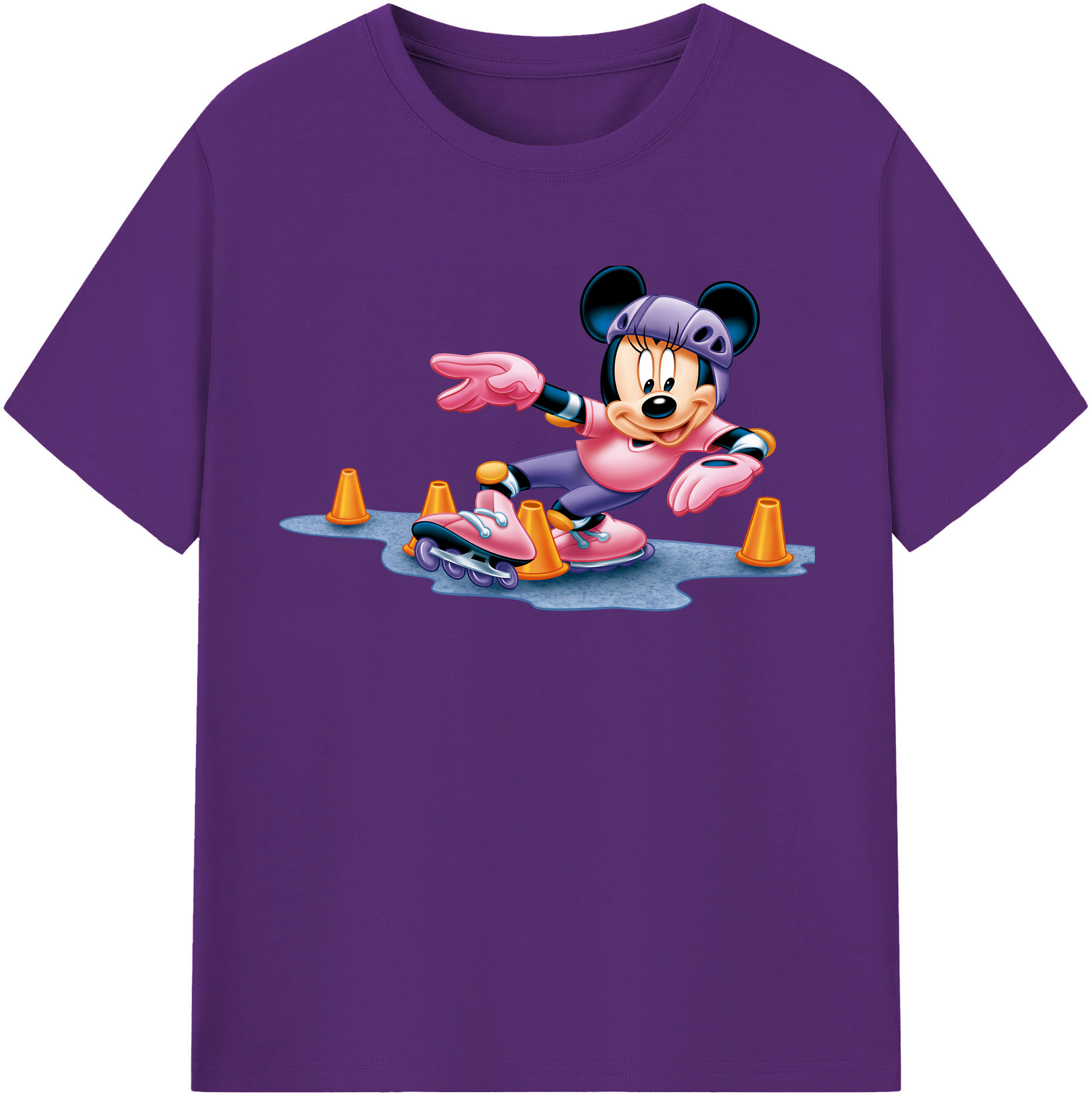 （画像用） ミッキーマウス Mickey Mouse 綿100％半袖Tシャツ（フロントプリント）