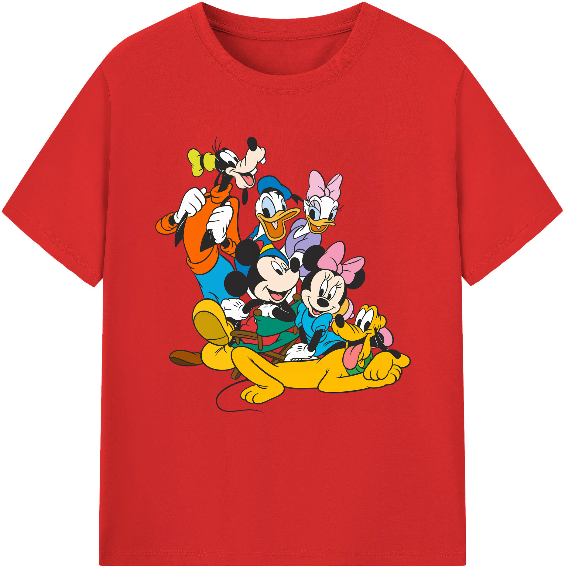 （画像用） ミッキーマウス Mickey Mouse 綿100％半袖Tシャツ（フロントプリント）