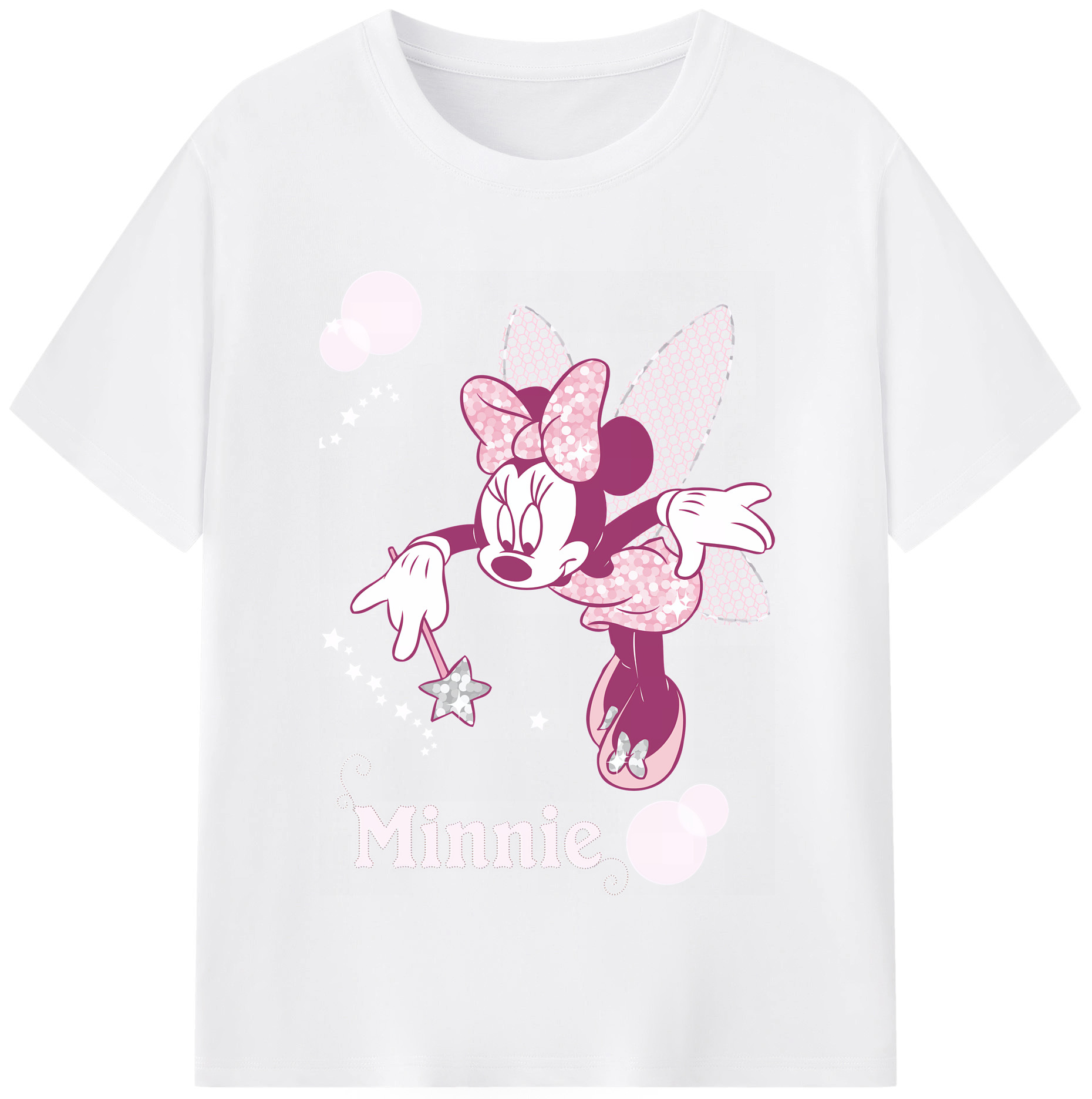 （画像用） ミッキーマウス Mickey Mouse 綿100％半袖Tシャツ（フロントプリント）