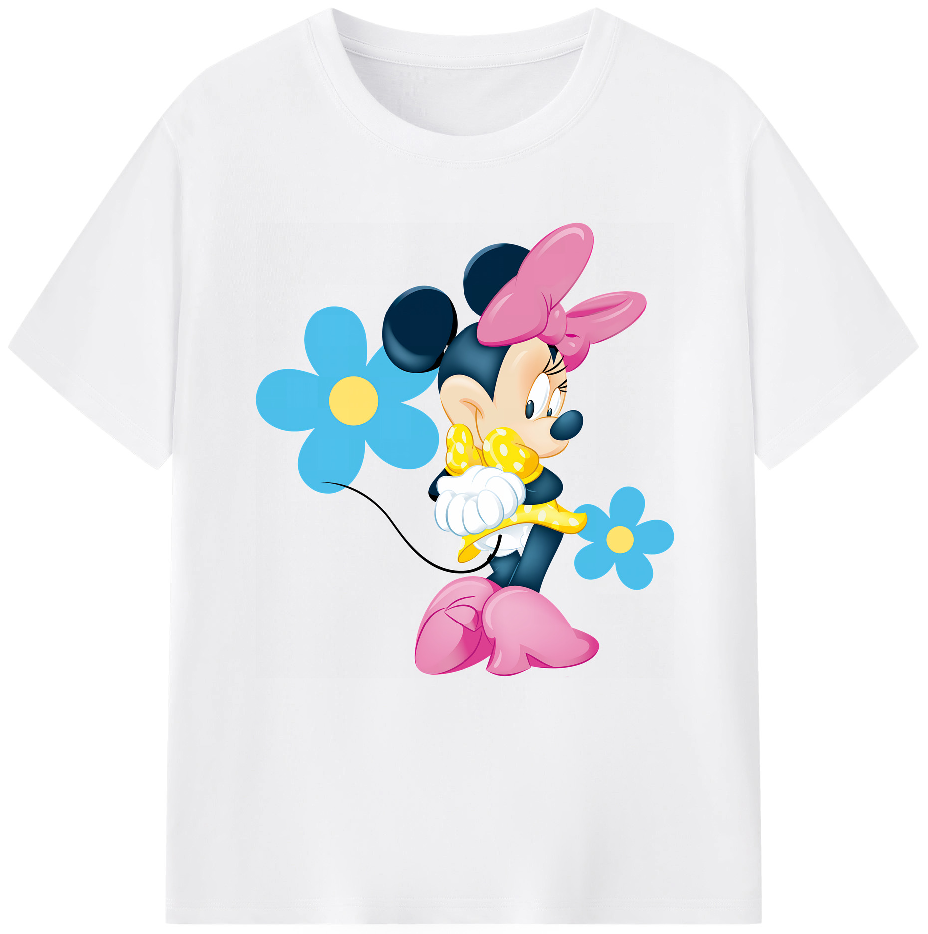 （画像用） ミッキーマウス Mickey Mouse 綿100％半袖Tシャツ（フロントプリント）