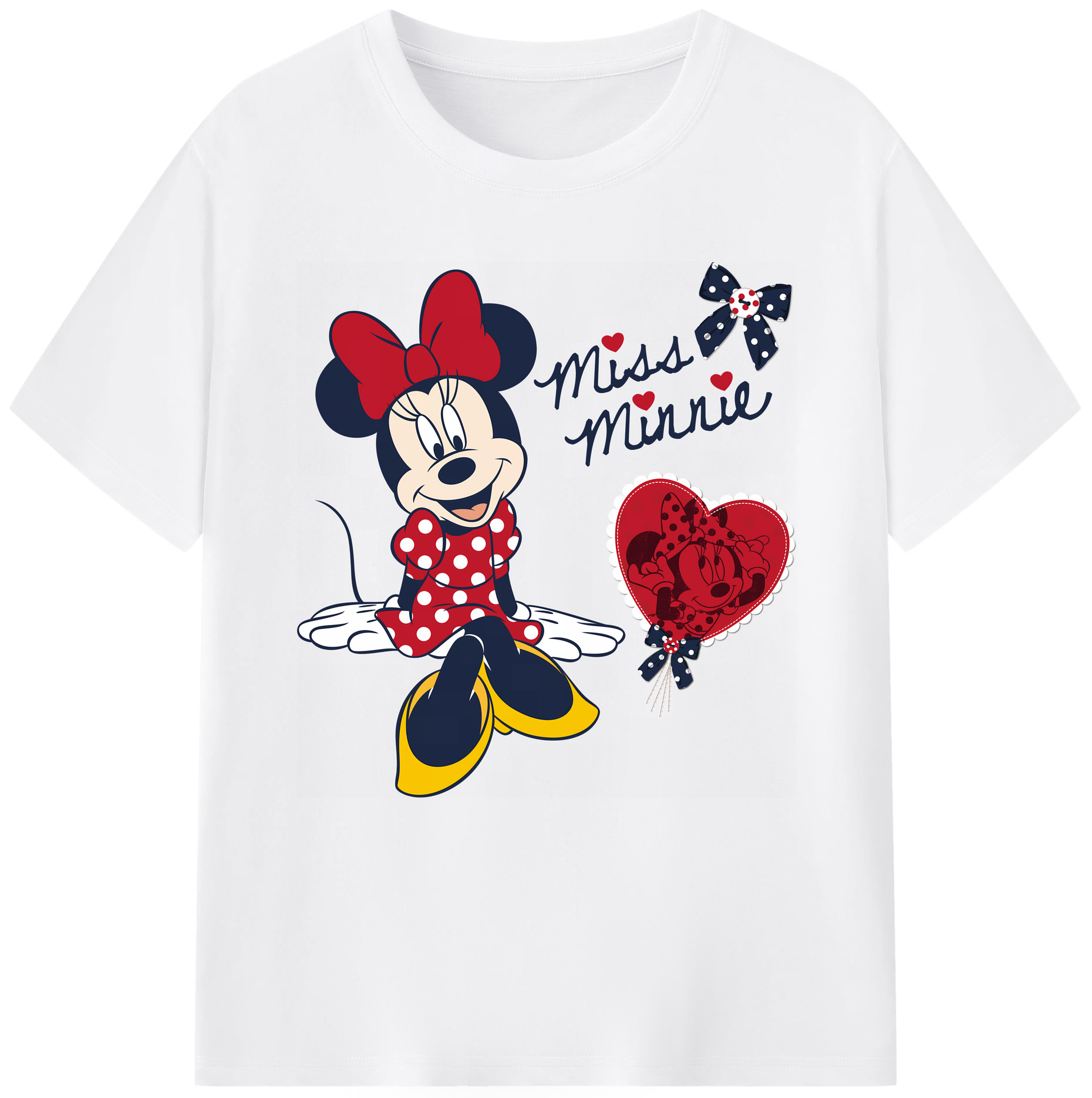 （画像用） ミッキーマウス Mickey Mouse 綿100％半袖Tシャツ（フロントプリント）