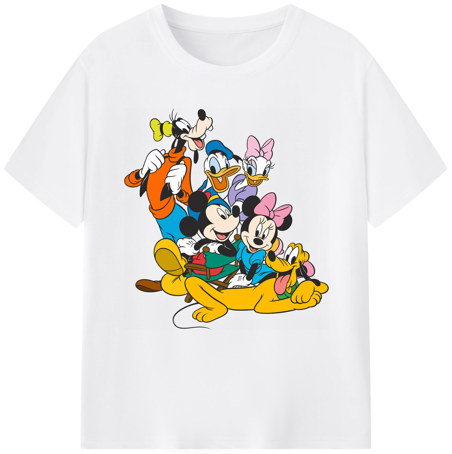 （画像用） ミッキーマウス Mickey Mouse 綿100％半袖Tシャツ（フロントプリント）