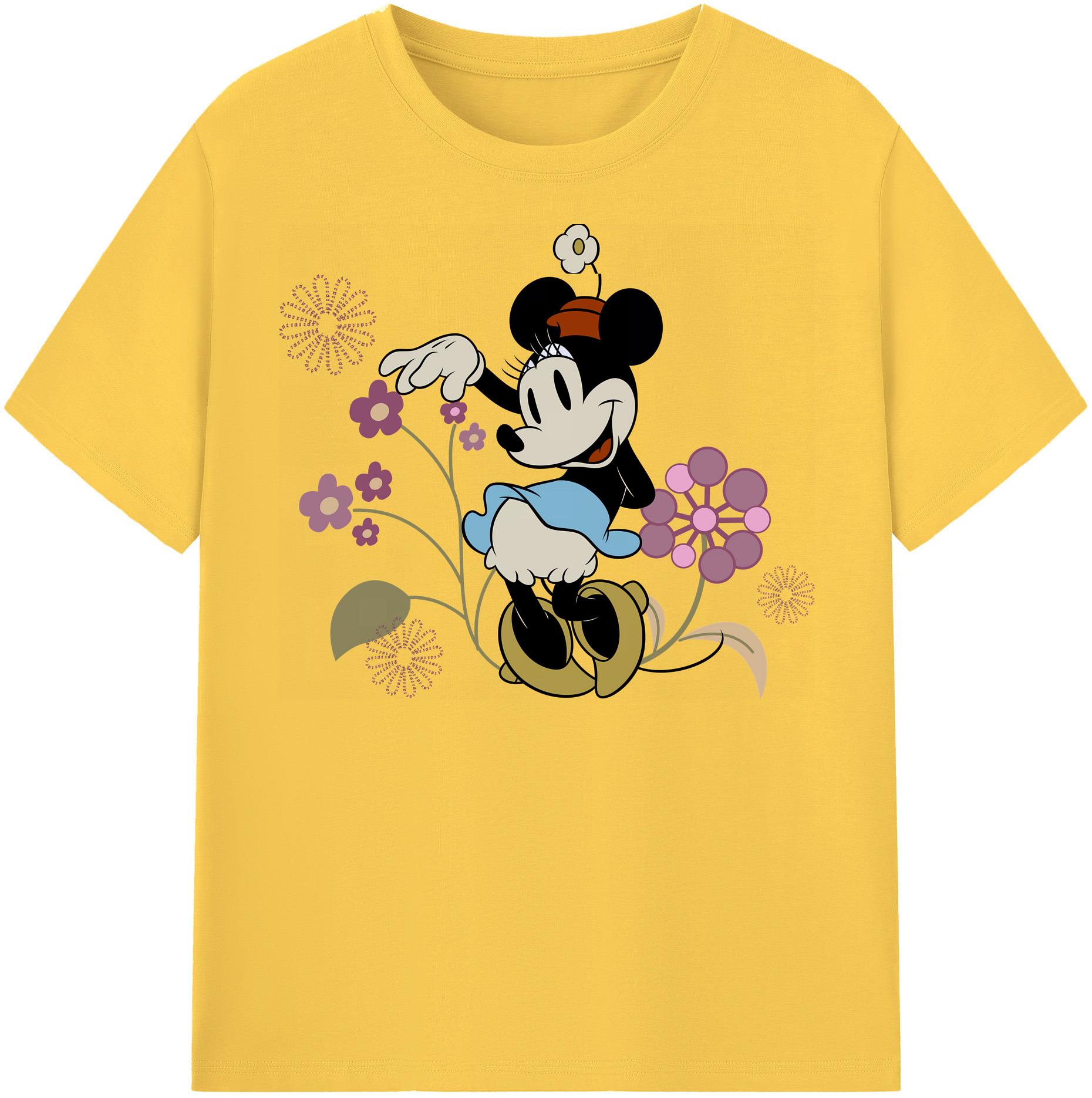 （画像用） ミッキーマウス Mickey Mouse 綿100％半袖Tシャツ（フロントプリント）
