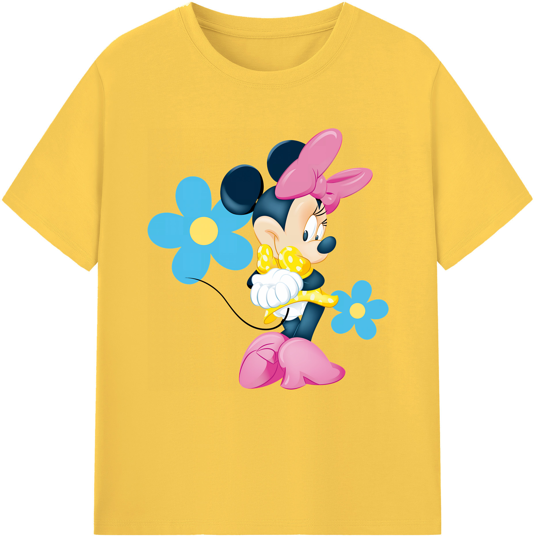 （画像用） ミッキーマウス Mickey Mouse 綿100％半袖Tシャツ（フロントプリント）