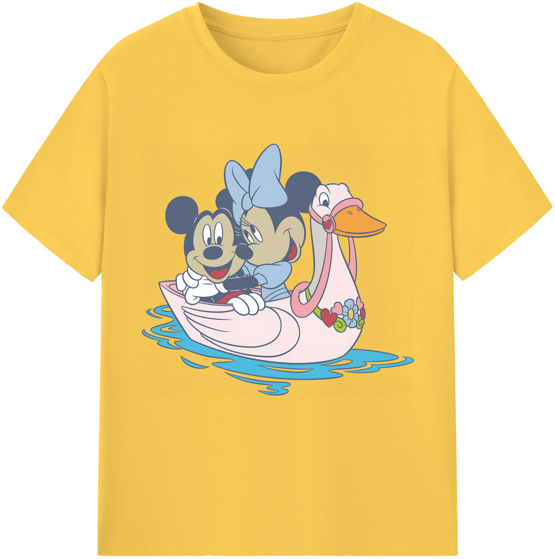 （画像用） ミッキーマウス Mickey Mouse 綿100％半袖Tシャツ（フロントプリント）