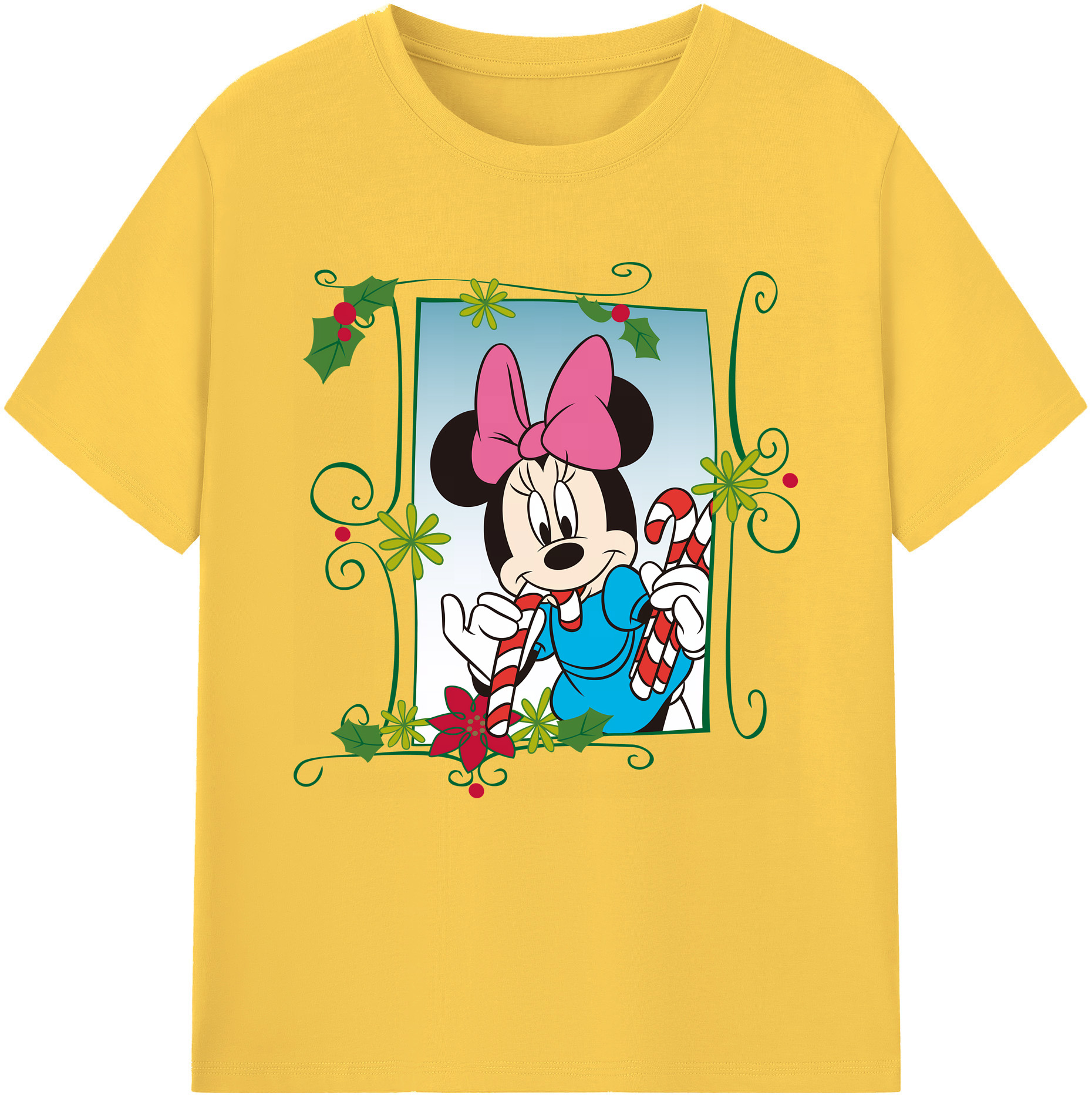 （画像用） ミッキーマウス Mickey Mouse 綿100％半袖Tシャツ（フロントプリント）