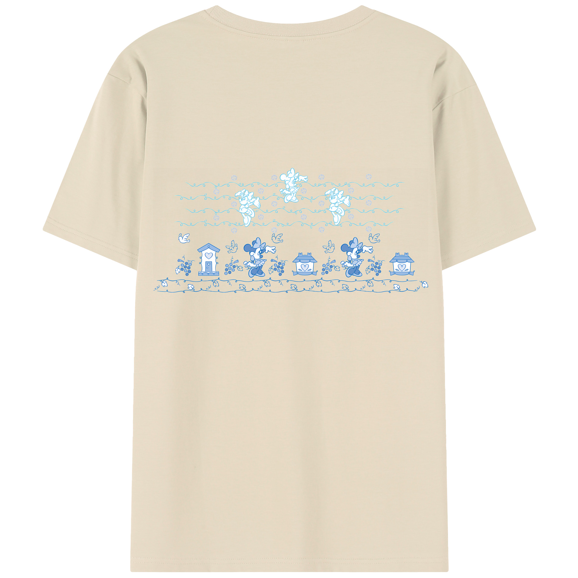 （画像用） ミッキーマウス Mickey Mouse 綿100％半袖Tシャツ（背面プリント）