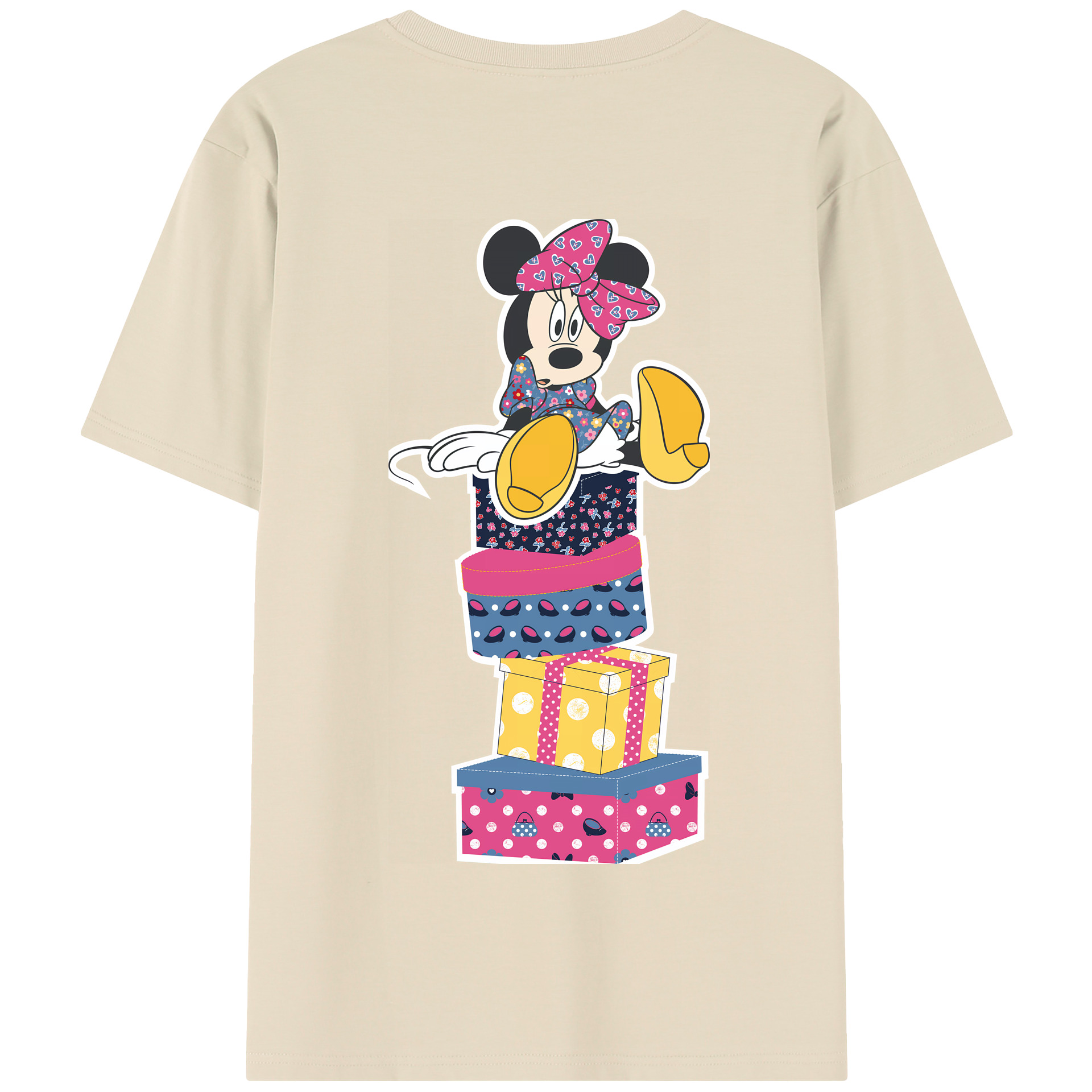 （画像用） ミッキーマウス Mickey Mouse 綿100％半袖Tシャツ（背面プリント）