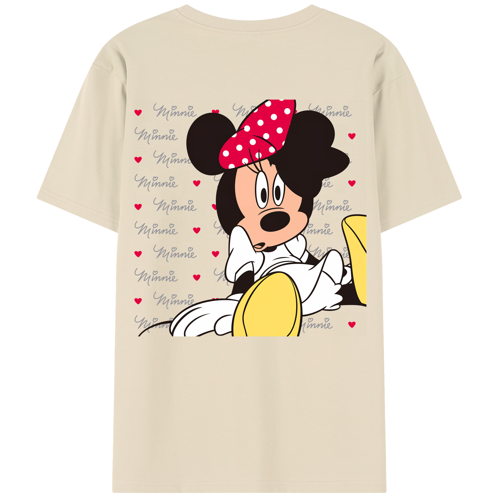 （画像用） ミッキーマウス Mickey Mouse 綿100％半袖Tシャツ（背面プリント）