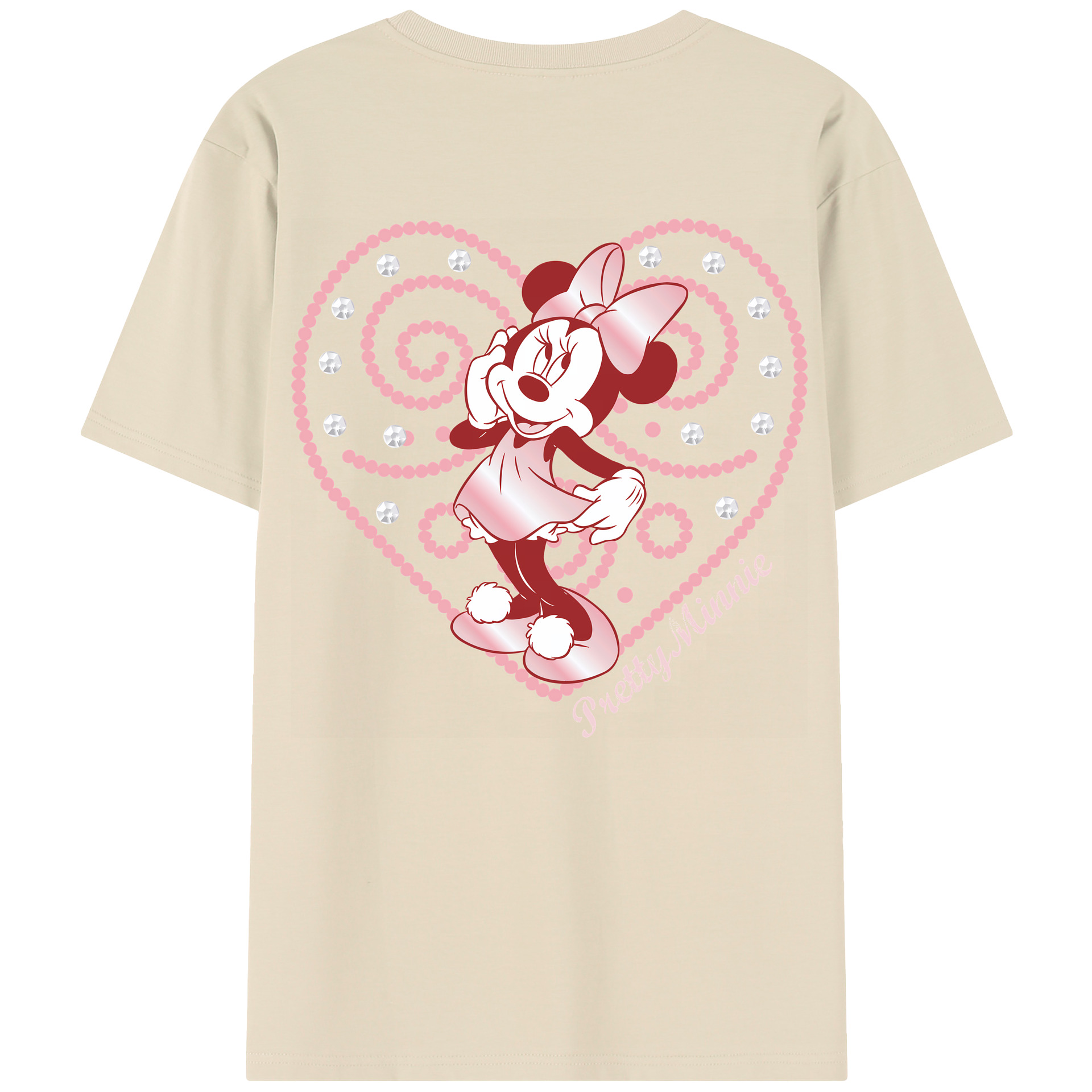 （画像用） ミッキーマウス Mickey Mouse 綿100％半袖Tシャツ（背面プリント）