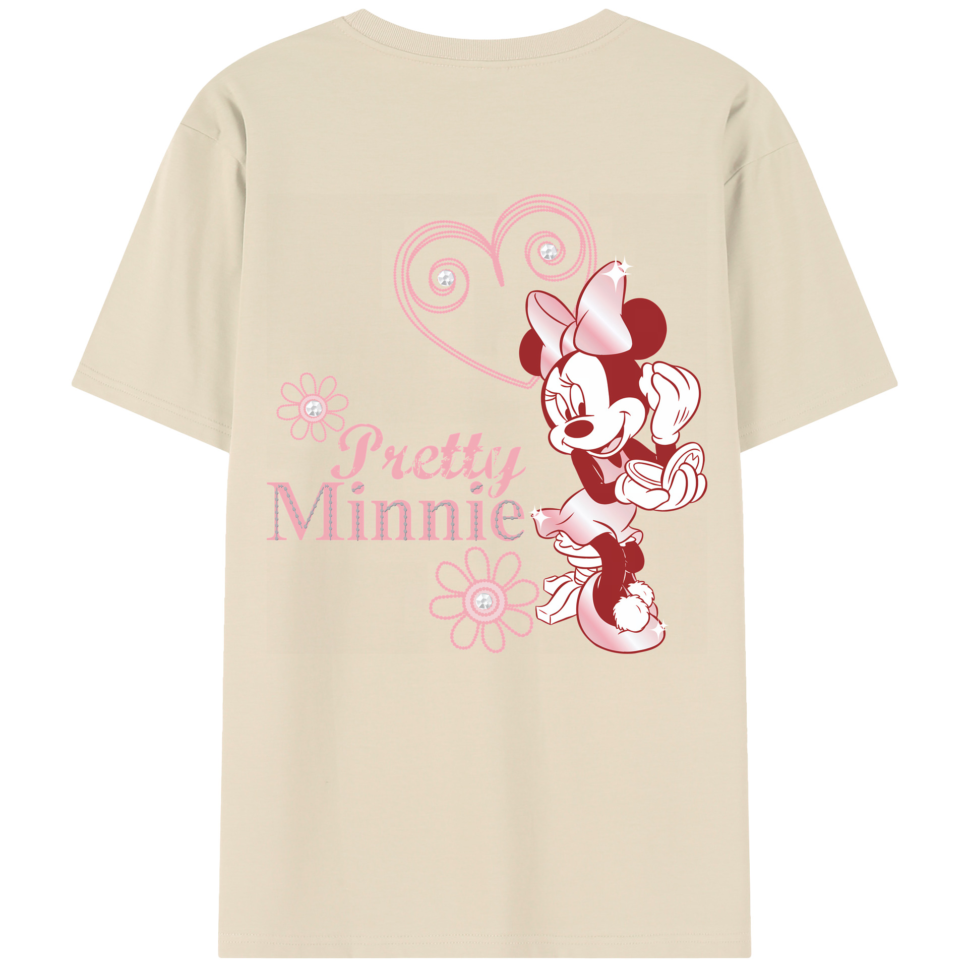 （画像用） ミッキーマウス Mickey Mouse 綿100％半袖Tシャツ（背面プリント）