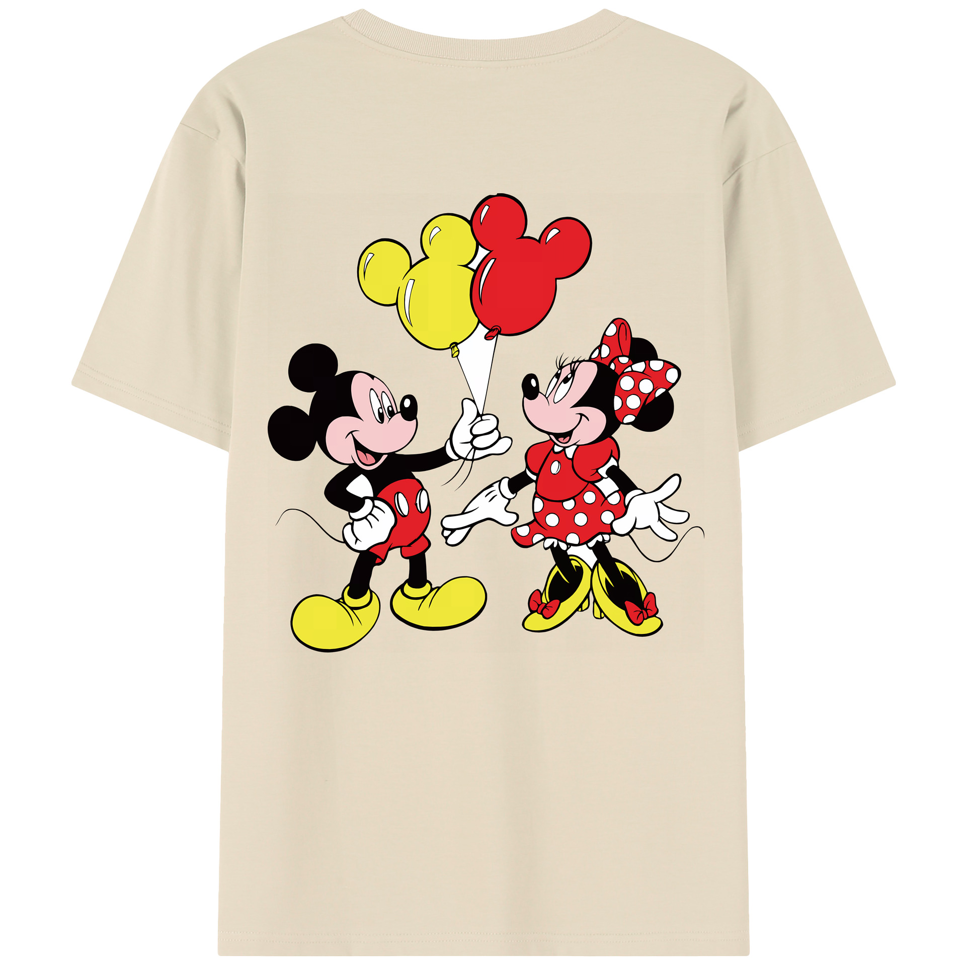 （画像用） ミッキーマウス Mickey Mouse 綿100％半袖Tシャツ（背面プリント）