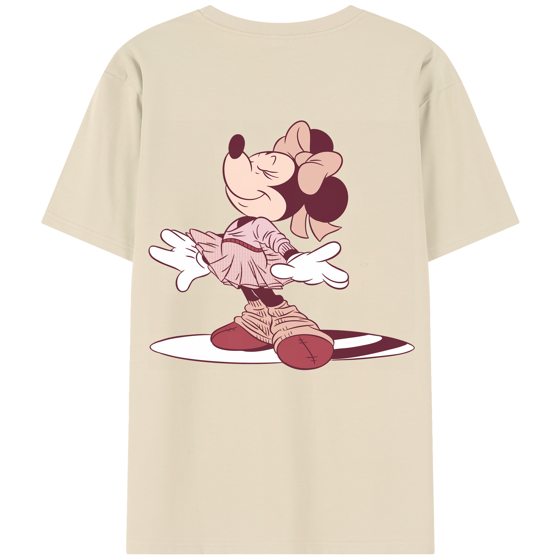 （画像用） ミッキーマウス Mickey Mouse 綿100％半袖Tシャツ（背面プリント）