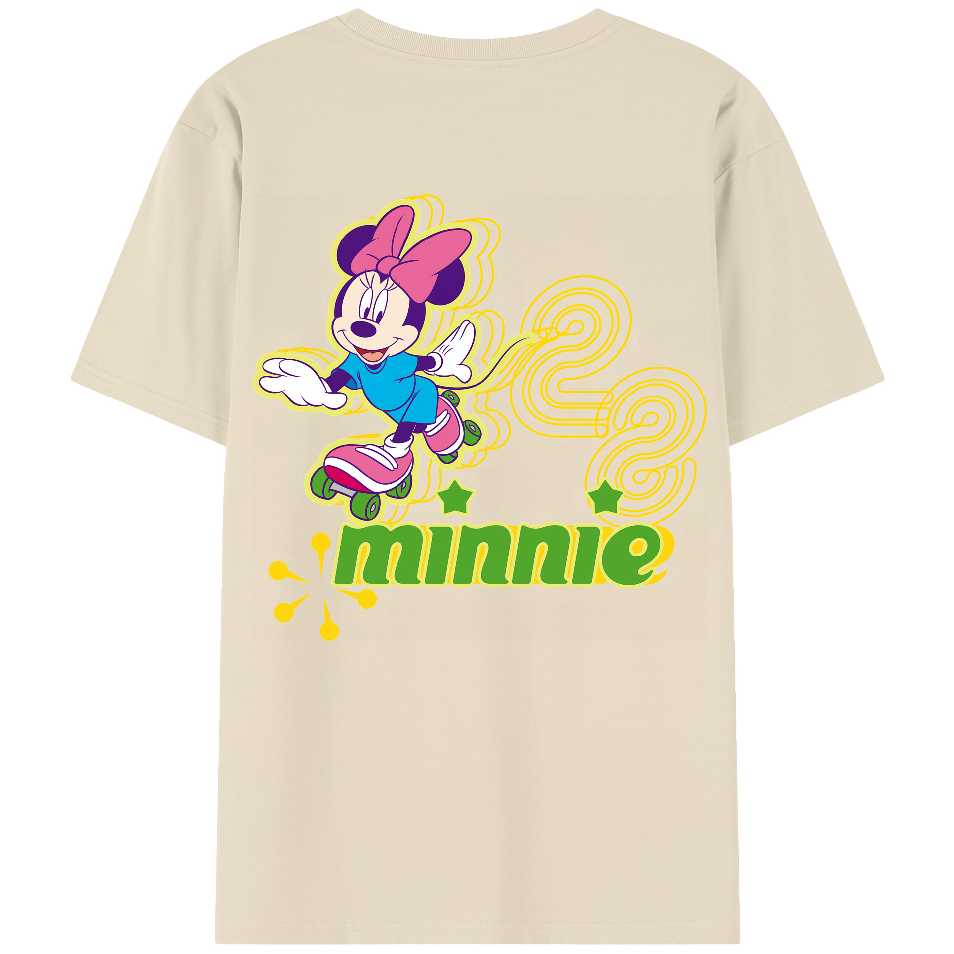 （画像用） ミッキーマウス Mickey Mouse 綿100％半袖Tシャツ（背面プリント）