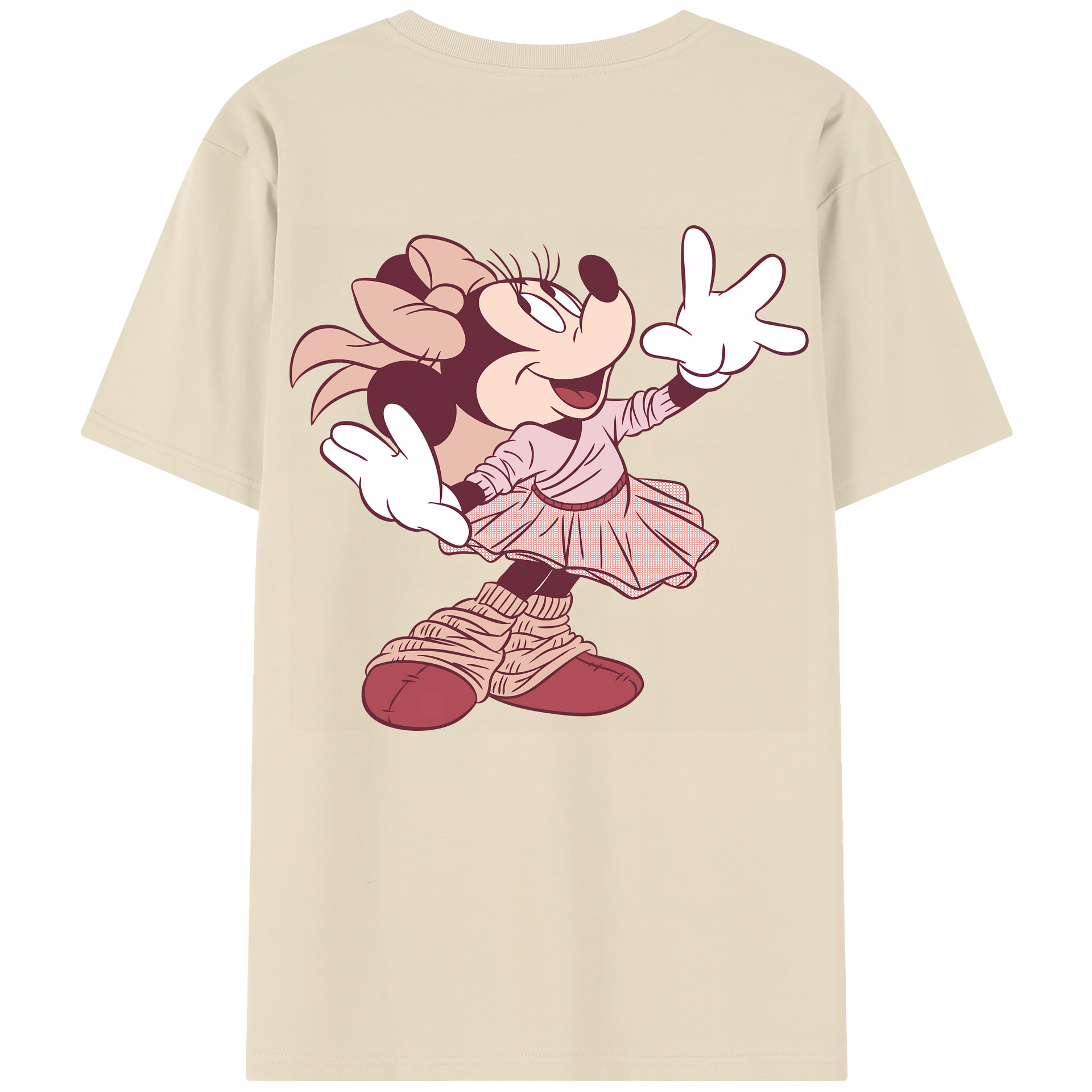 （画像用） ミッキーマウス Mickey Mouse 綿100％半袖Tシャツ（背面プリント）