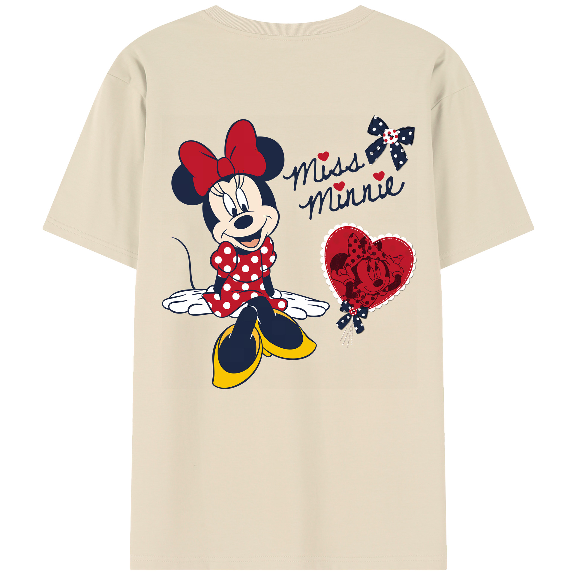 （画像用） ミッキーマウス Mickey Mouse 綿100％半袖Tシャツ（背面プリント）
