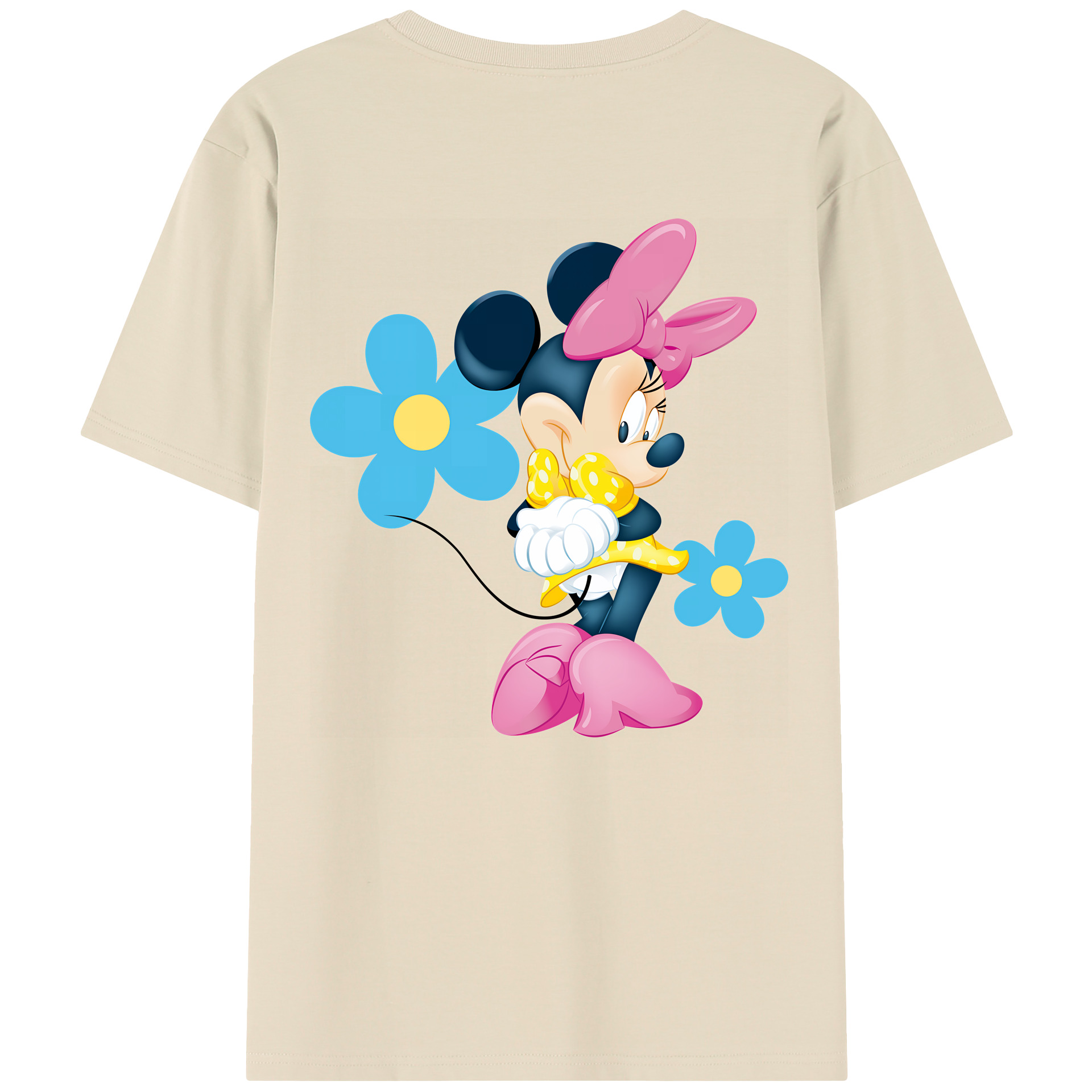 （画像用） ミッキーマウス Mickey Mouse 綿100％半袖Tシャツ（背面プリント）