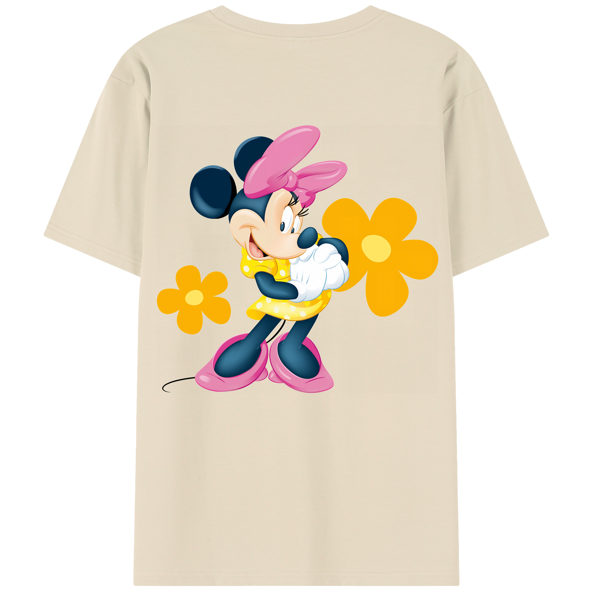 （画像用） ミッキーマウス Mickey Mouse 綿100％半袖Tシャツ（背面プリント）