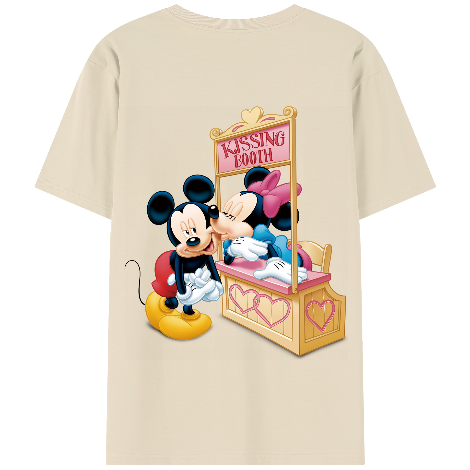 （画像用） ミッキーマウス Mickey Mouse 綿100％半袖Tシャツ（背面プリント）