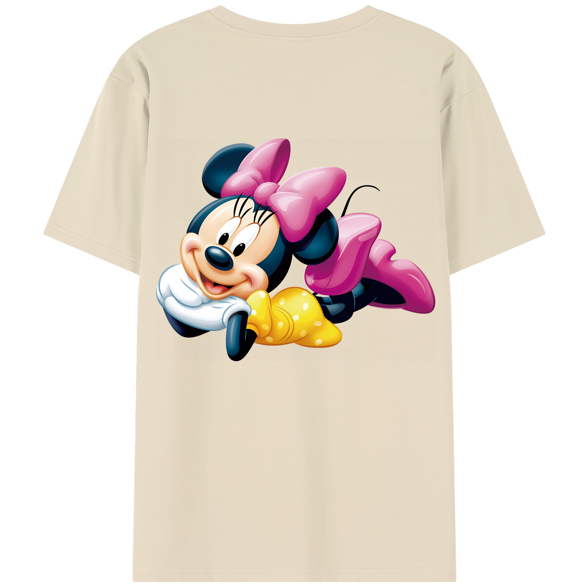 （画像用） ミッキーマウス Mickey Mouse 綿100％半袖Tシャツ（背面プリント）