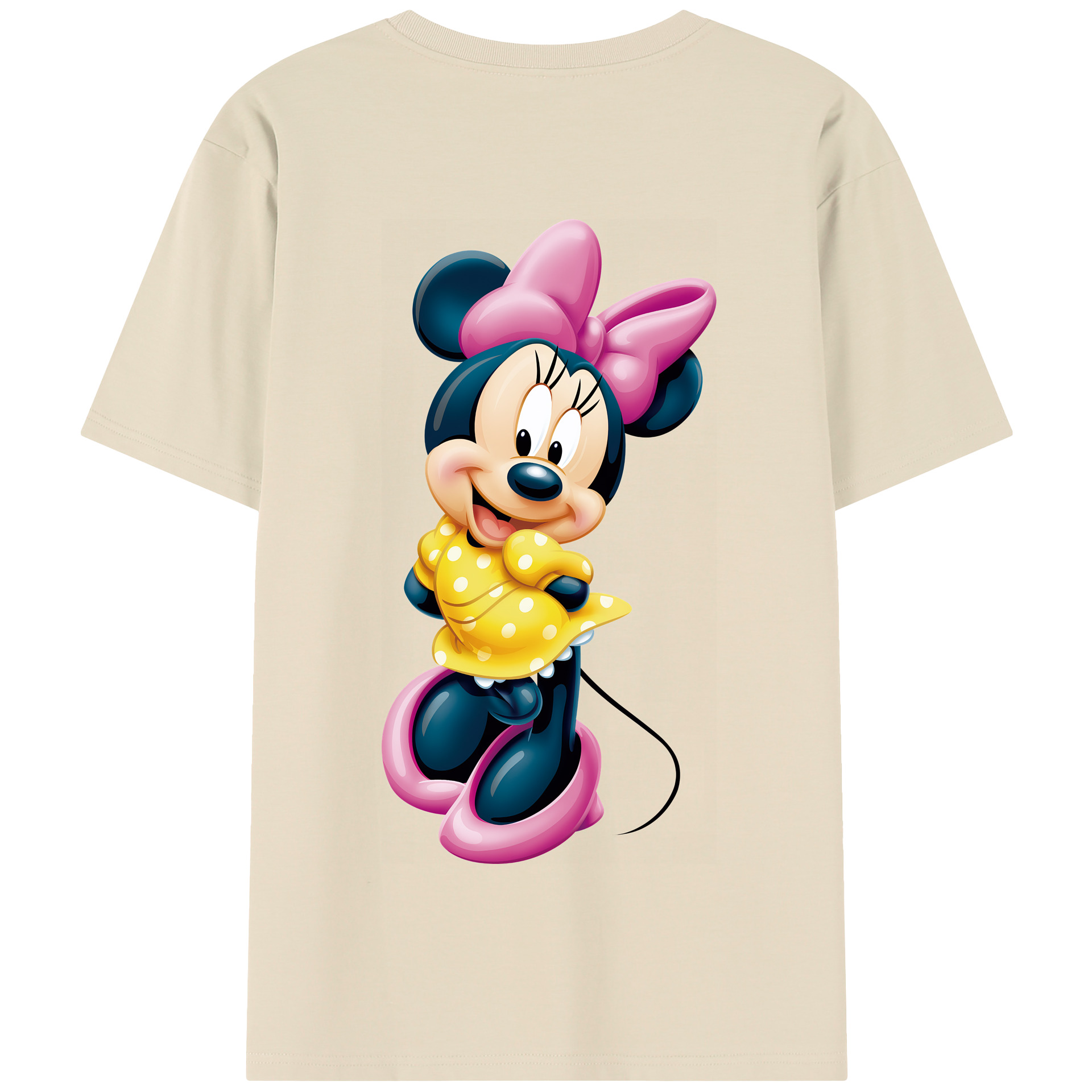 （画像用） ミッキーマウス Mickey Mouse 綿100％半袖Tシャツ（背面プリント）