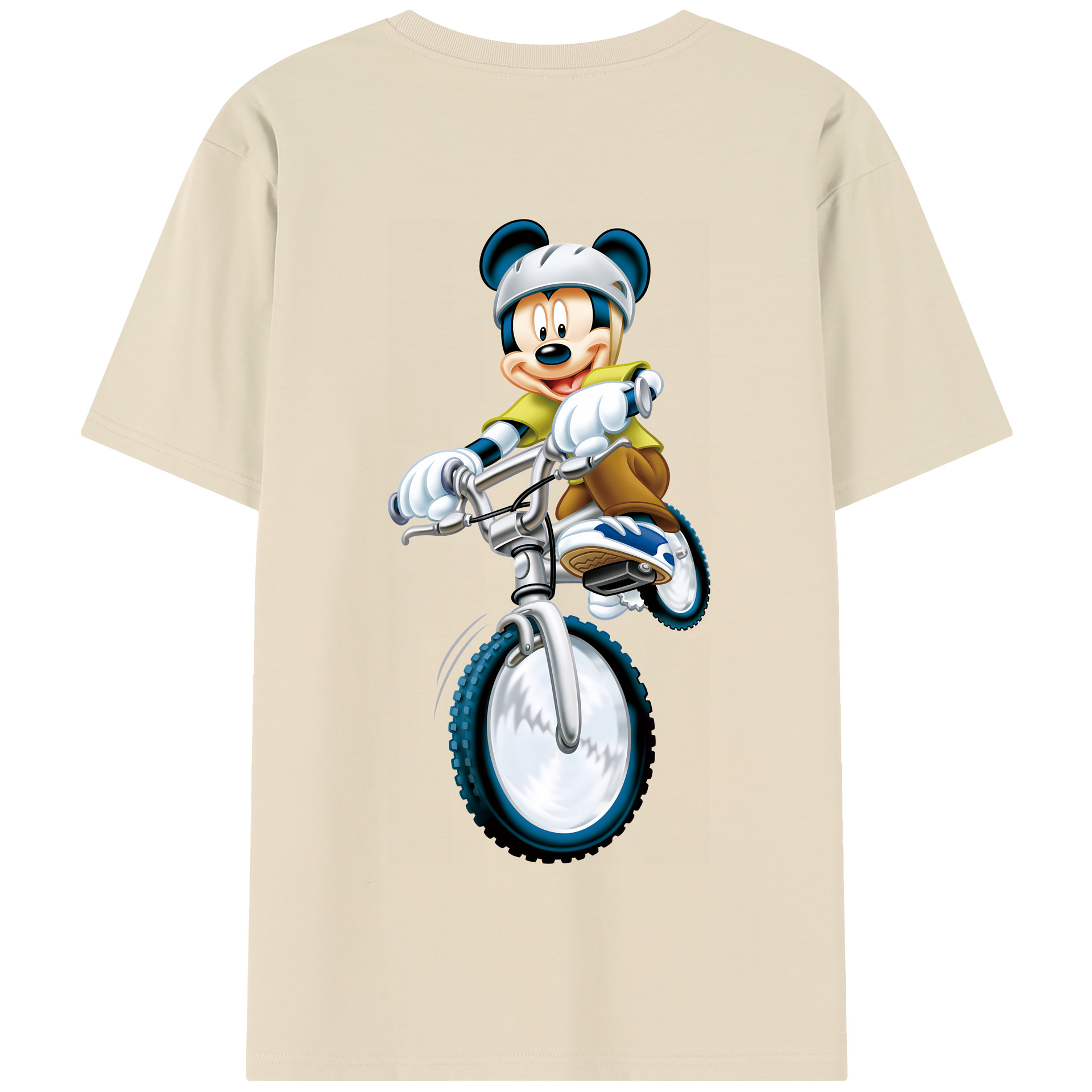 （画像用） ミッキーマウス Mickey Mouse 綿100％半袖Tシャツ（背面プリント）