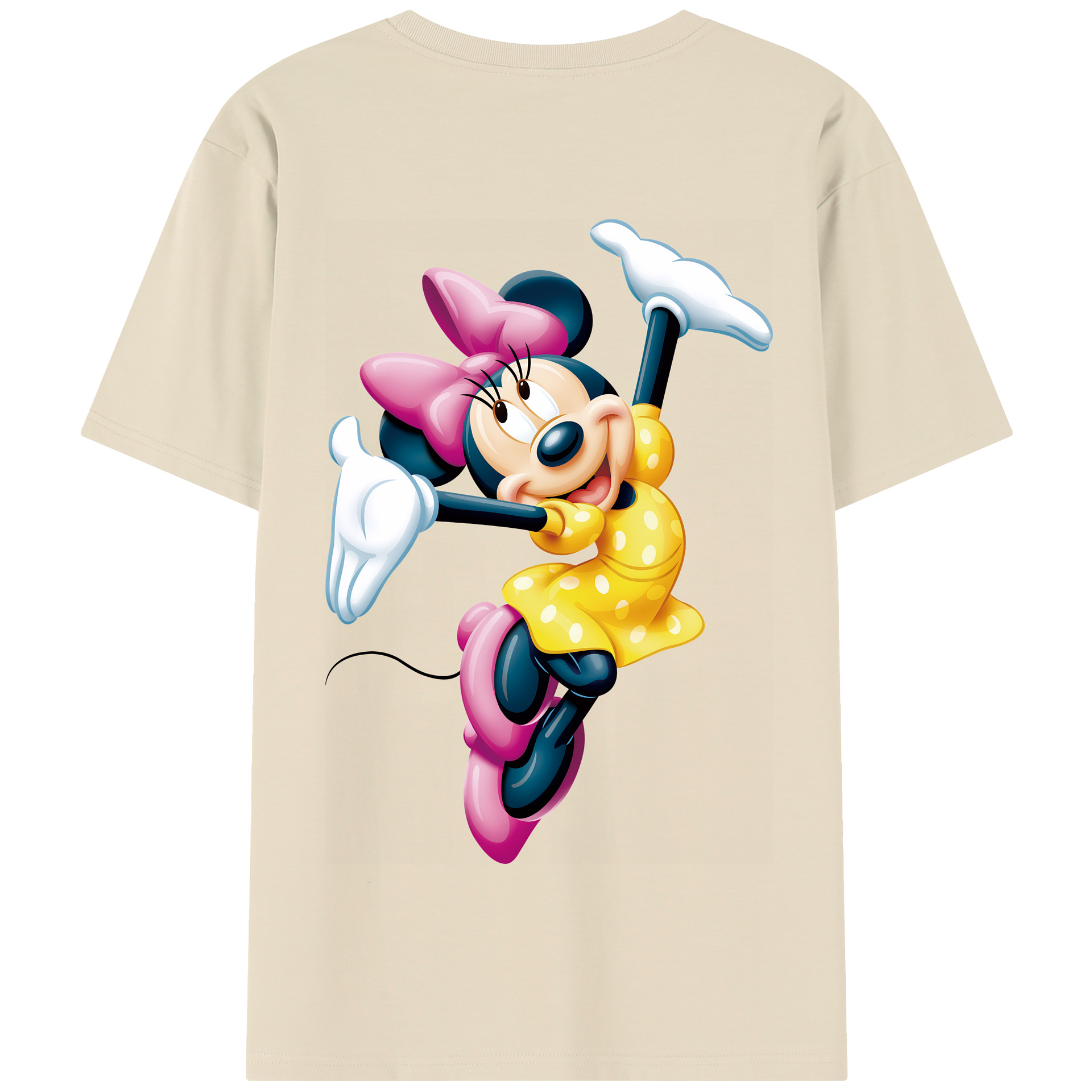 （画像用） ミッキーマウス Mickey Mouse 綿100％半袖Tシャツ（背面プリント）