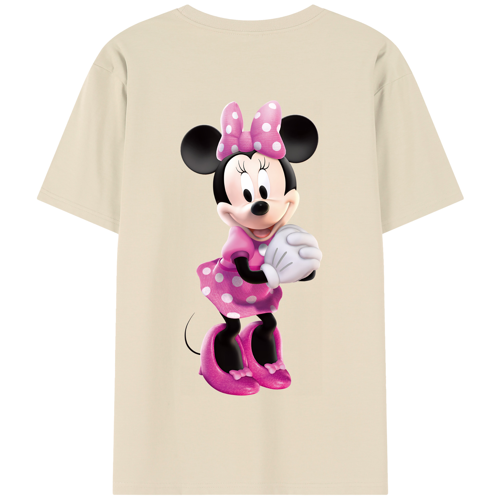 （画像用） ミッキーマウス Mickey Mouse 綿100％半袖Tシャツ（背面プリント）
