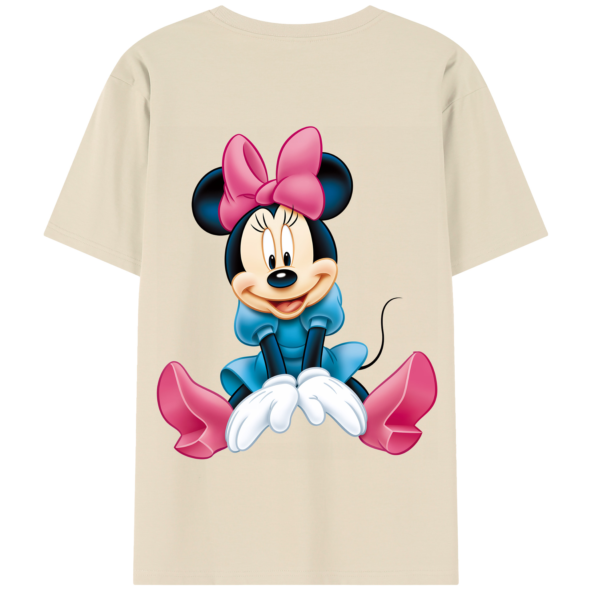 （画像用） ミッキーマウス Mickey Mouse 綿100％半袖Tシャツ（背面プリント）