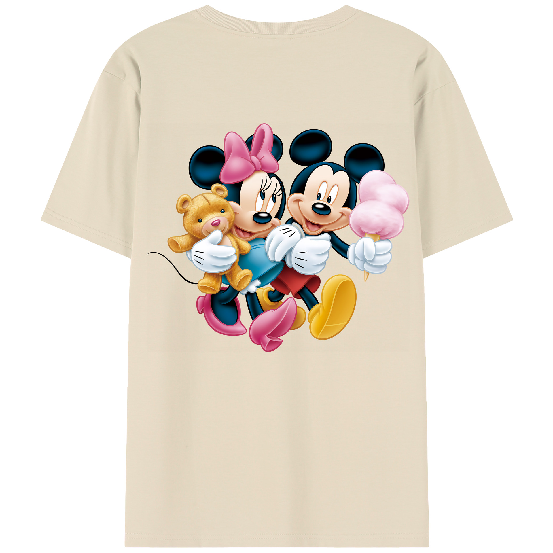 （画像用） ミッキーマウス Mickey Mouse 綿100％半袖Tシャツ（背面プリント）