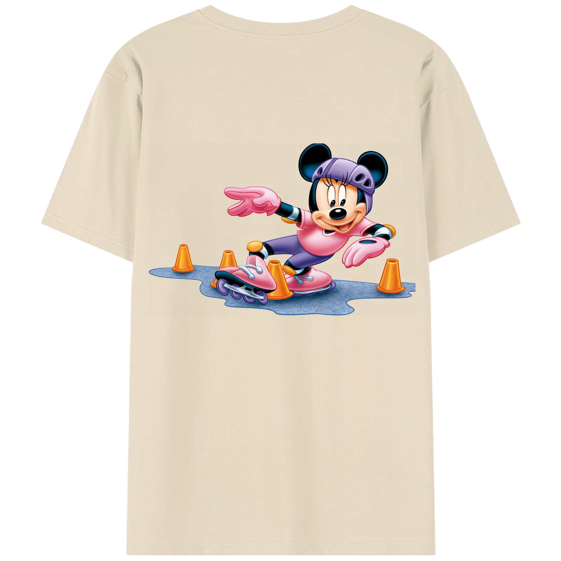 （画像用） ミッキーマウス Mickey Mouse 綿100％半袖Tシャツ（背面プリント）