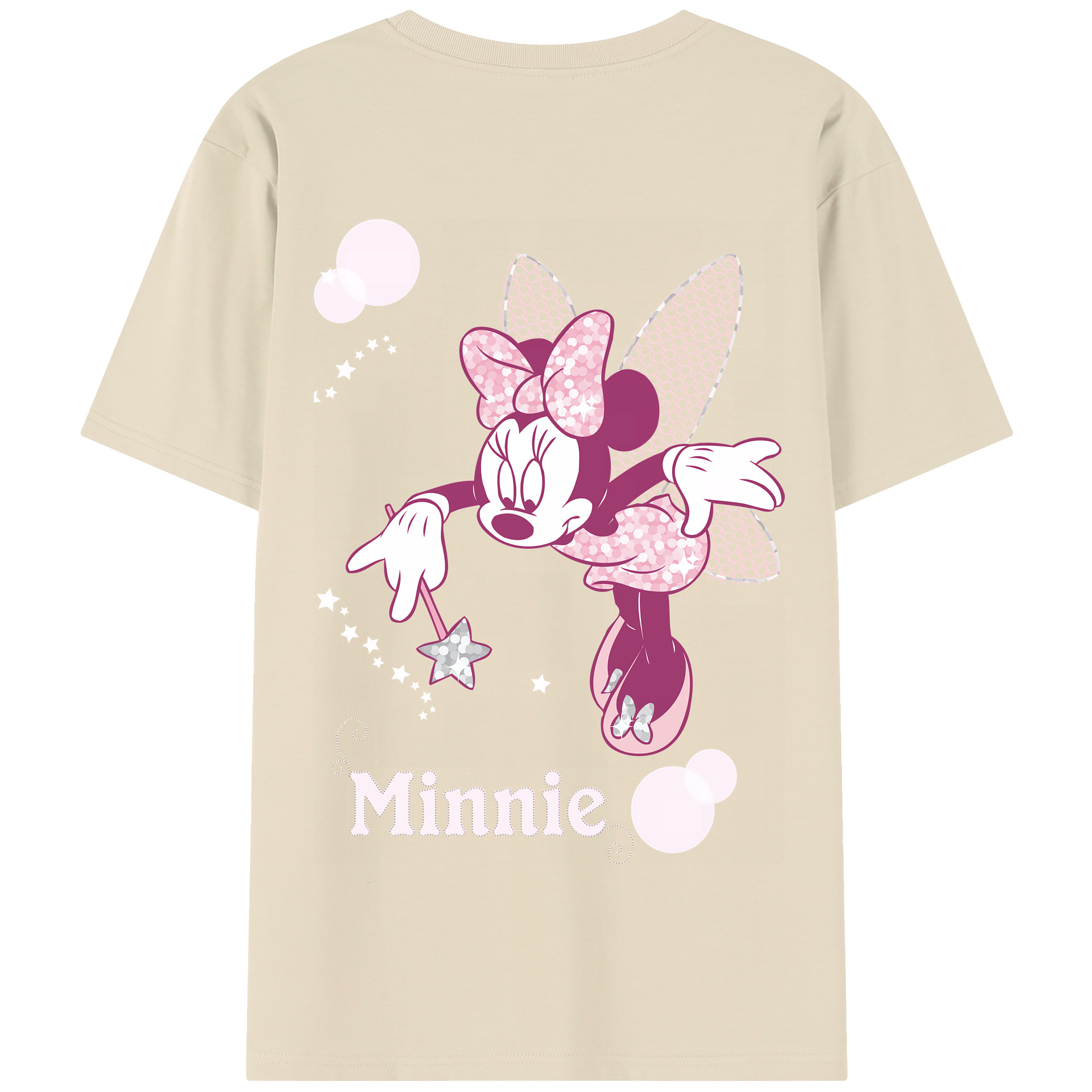 （画像用） ミッキーマウス Mickey Mouse 綿100％半袖Tシャツ（背面プリント）