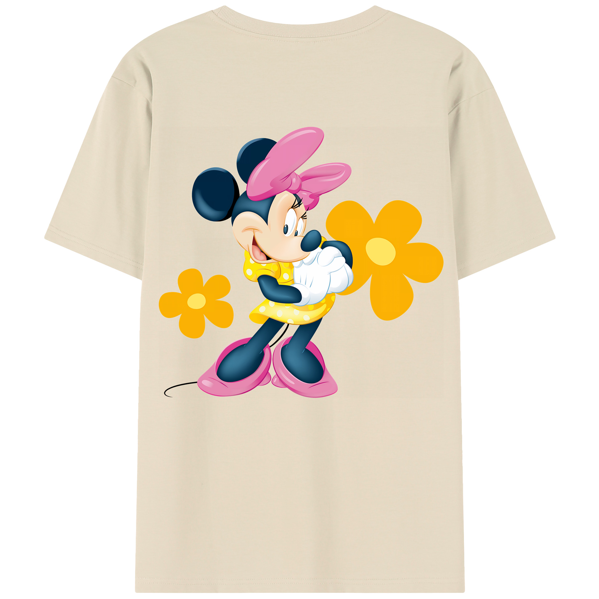 （画像用） ミッキーマウス Mickey Mouse 綿100％半袖Tシャツ（背面プリント）