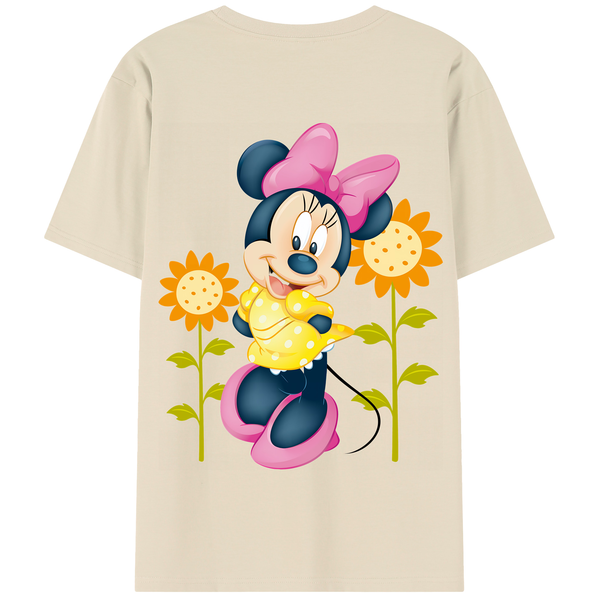 （画像用） ミッキーマウス Mickey Mouse 綿100％半袖Tシャツ（背面プリント）