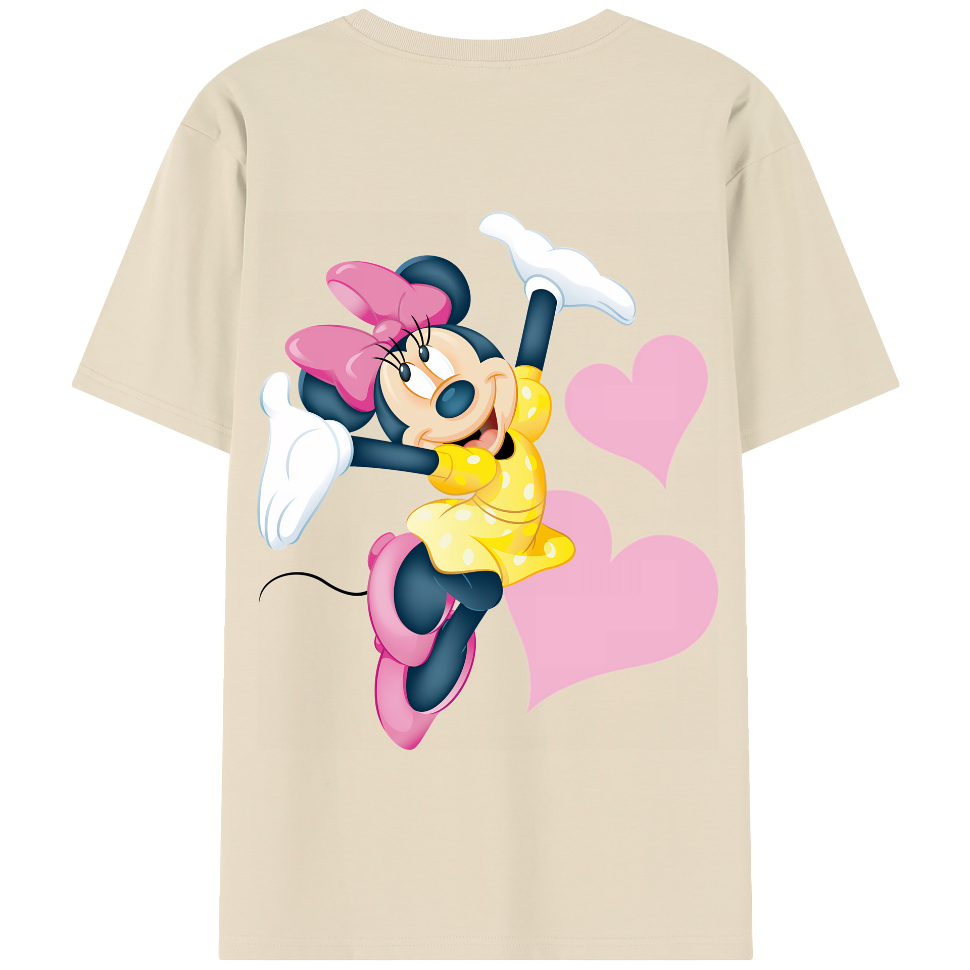 （画像用） ミッキーマウス Mickey Mouse 綿100％半袖Tシャツ（背面プリント）