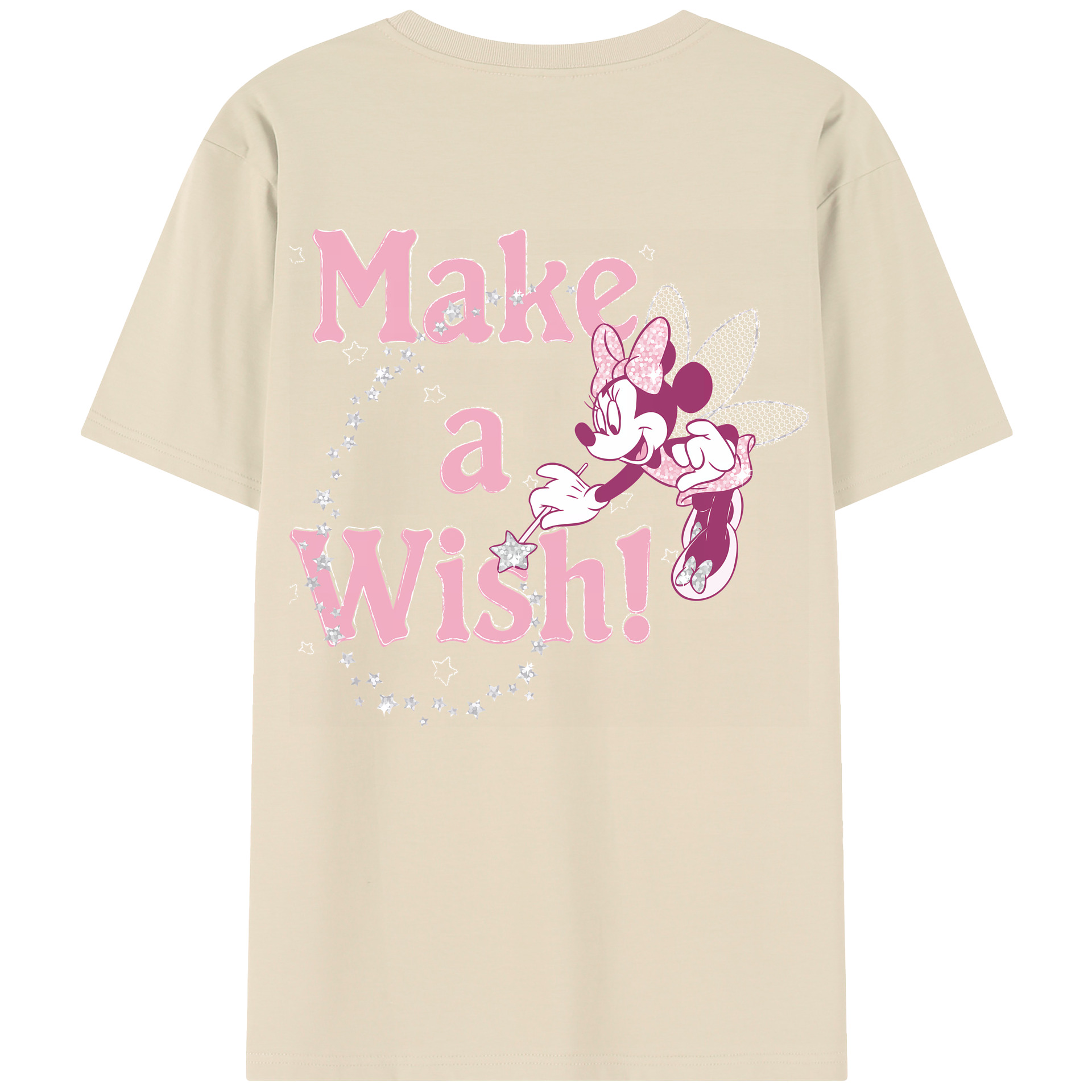 （画像用） ミッキーマウス Mickey Mouse 綿100％半袖Tシャツ（背面プリント）
