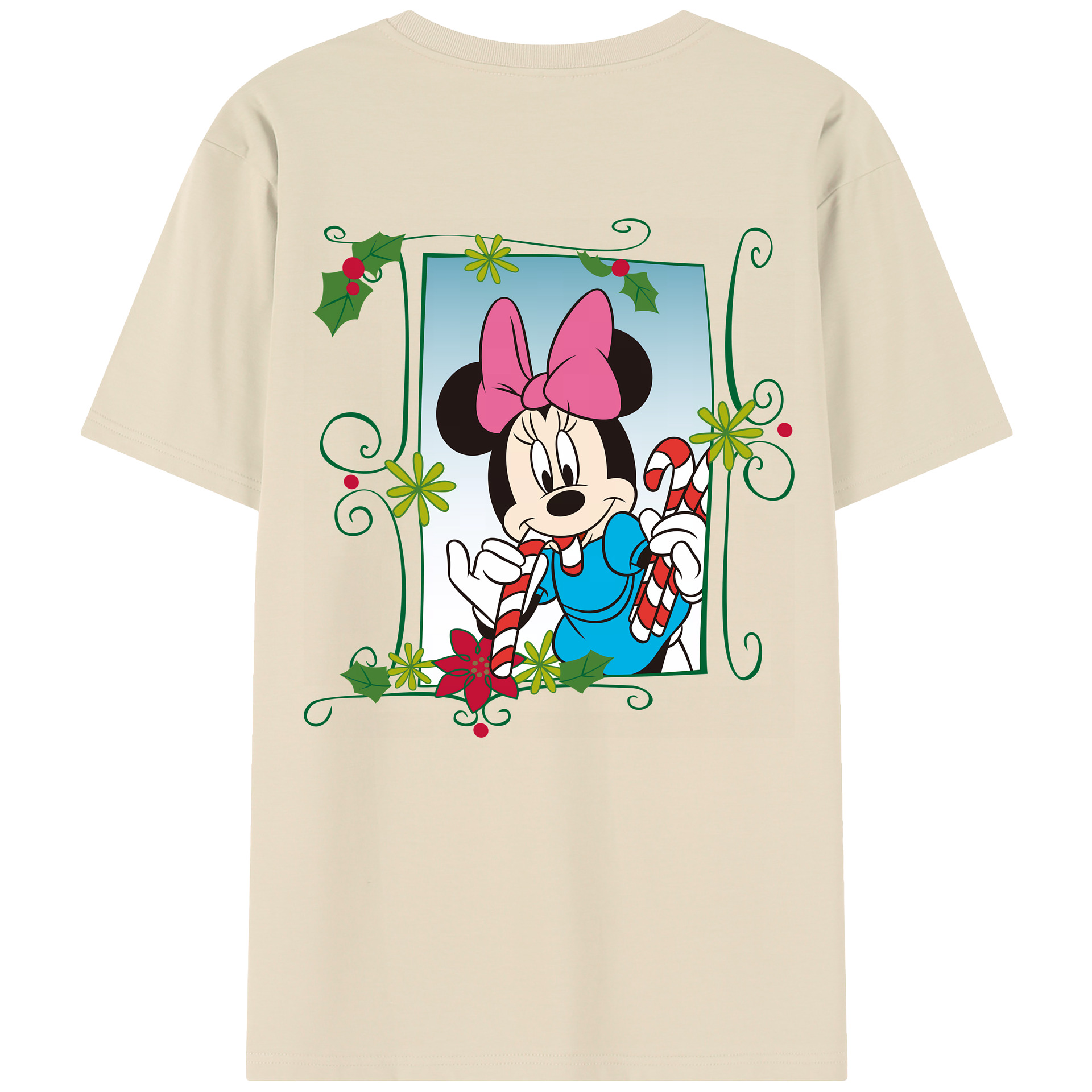（画像用） ミッキーマウス Mickey Mouse 綿100％半袖Tシャツ（背面プリント）