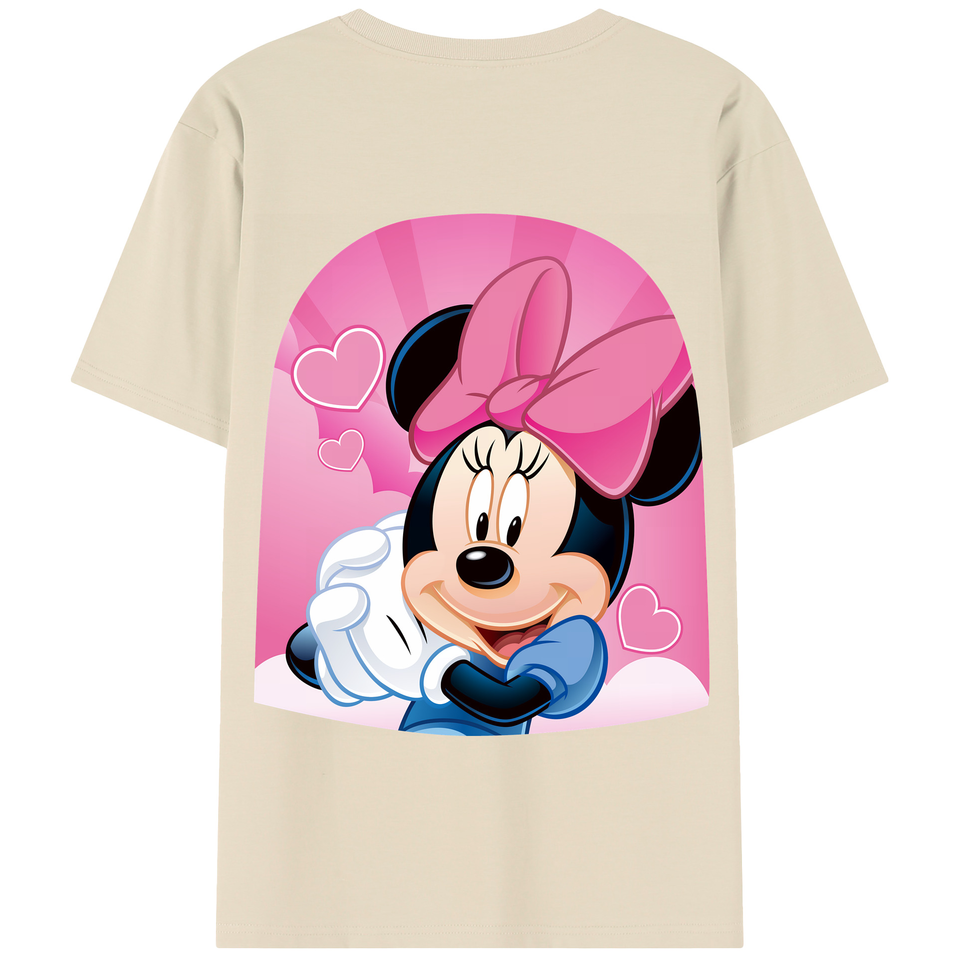 （画像用） ミッキーマウス Mickey Mouse 綿100％半袖Tシャツ（背面プリント）