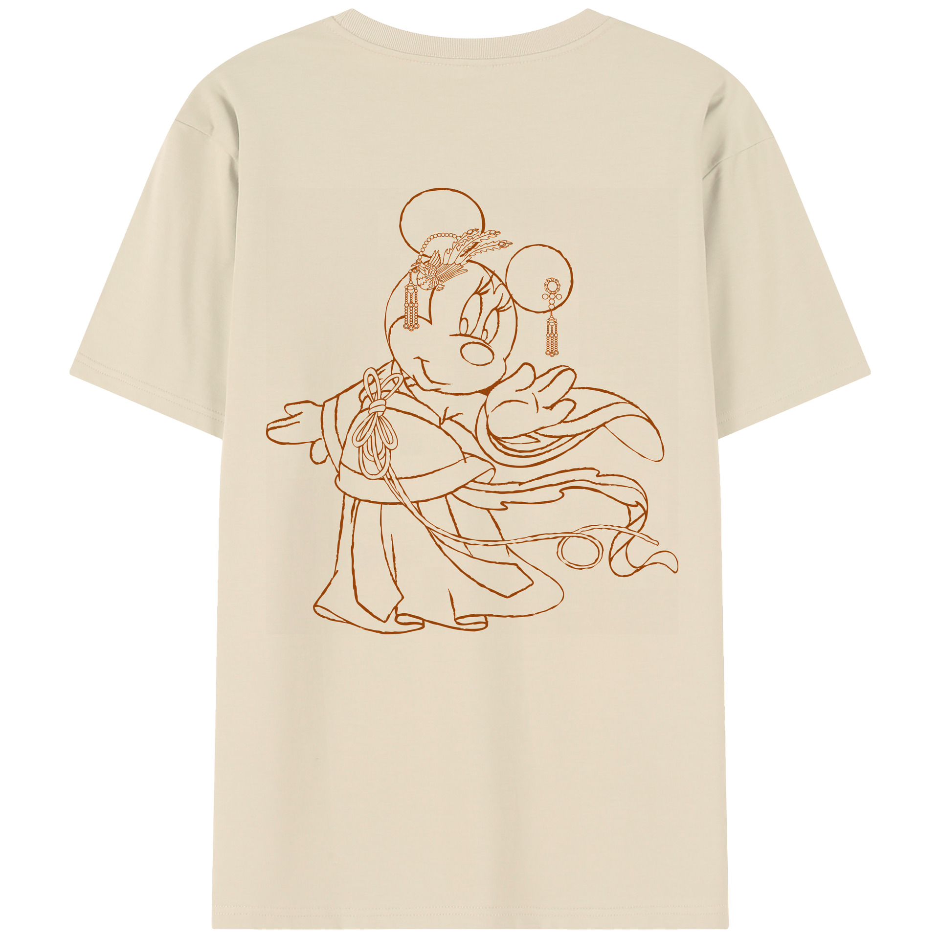 （画像用） ミッキーマウス Mickey Mouse 綿100％半袖Tシャツ（背面プリント）