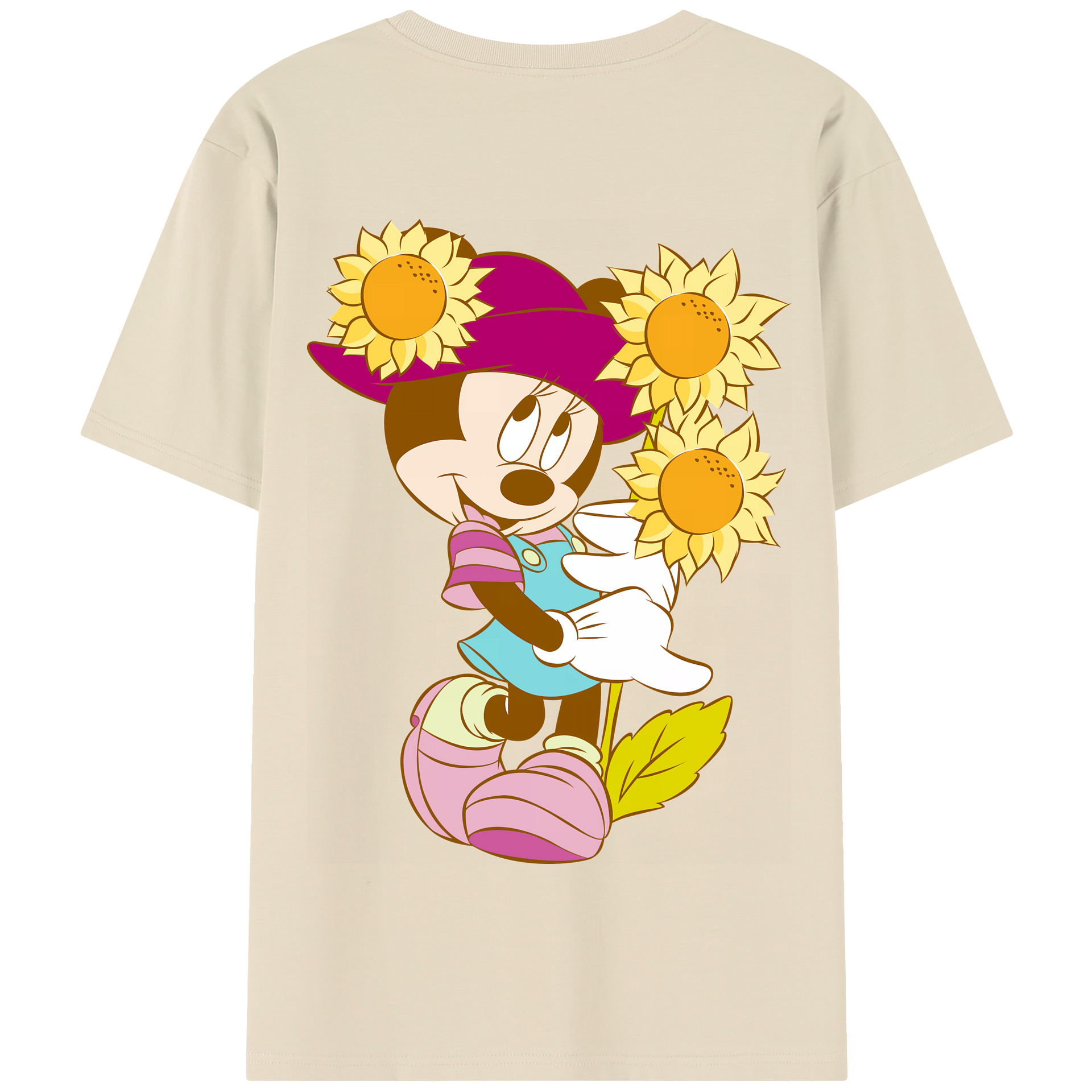 （画像用） ミッキーマウス Mickey Mouse 綿100％半袖Tシャツ（背面プリント）
