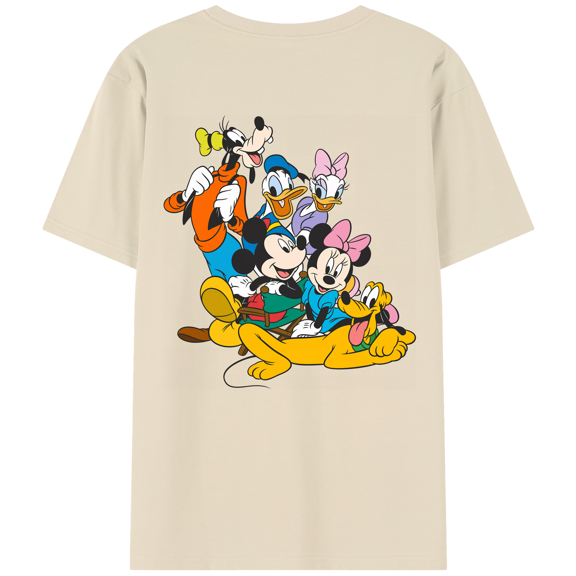 （画像用） ミッキーマウス Mickey Mouse 綿100％半袖Tシャツ（背面プリント）