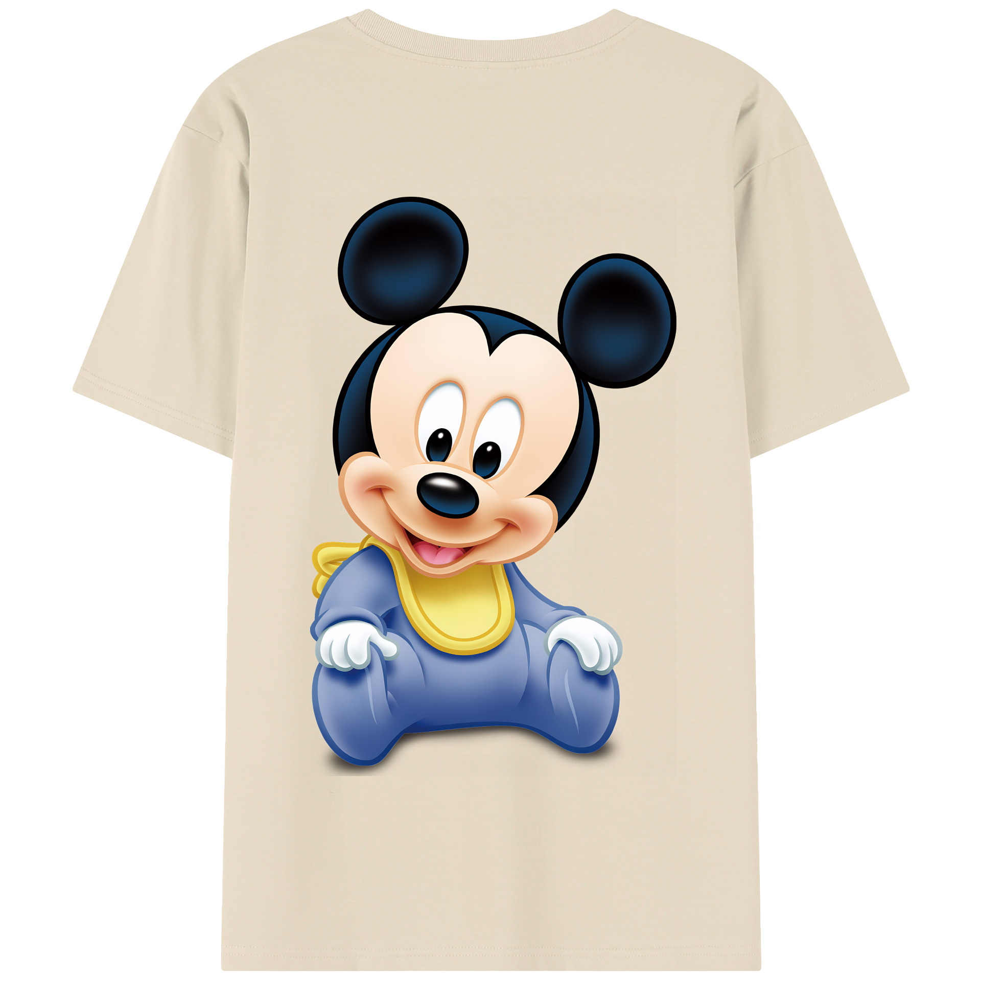 （画像用） ミッキーマウス Mickey Mouse 綿100％半袖Tシャツ（背面プリント）