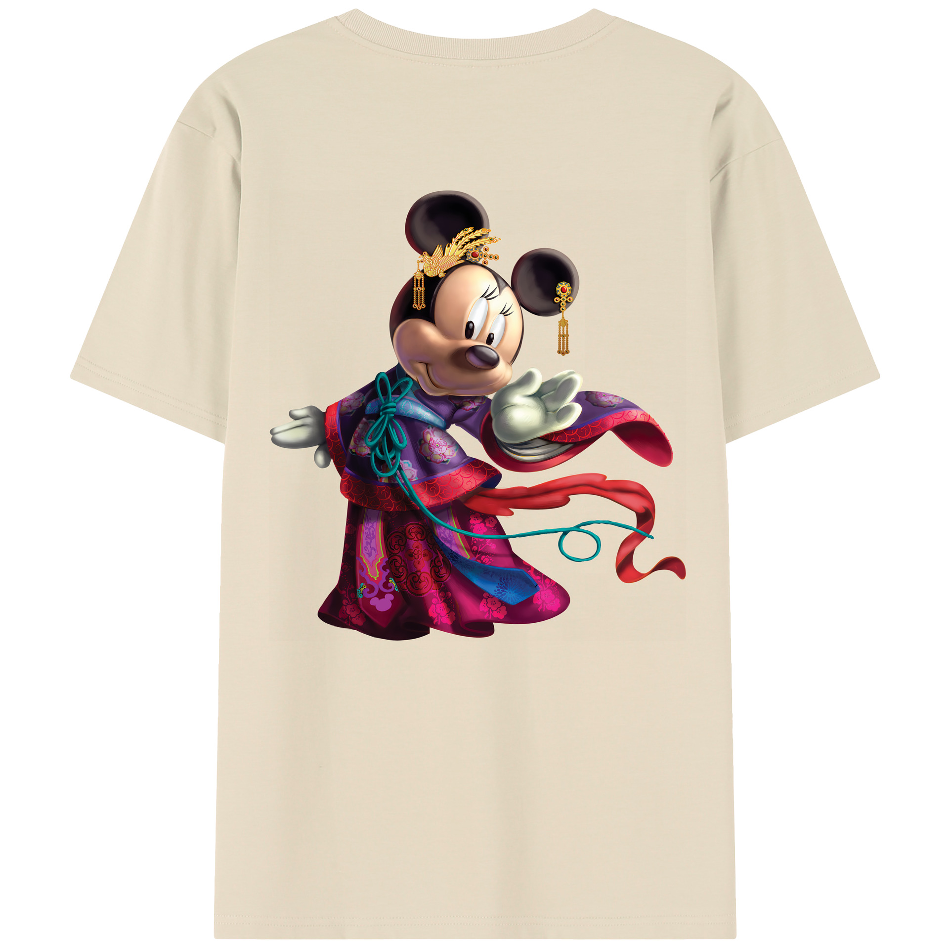 （画像用） ミッキーマウス Mickey Mouse 綿100％半袖Tシャツ（背面プリント）