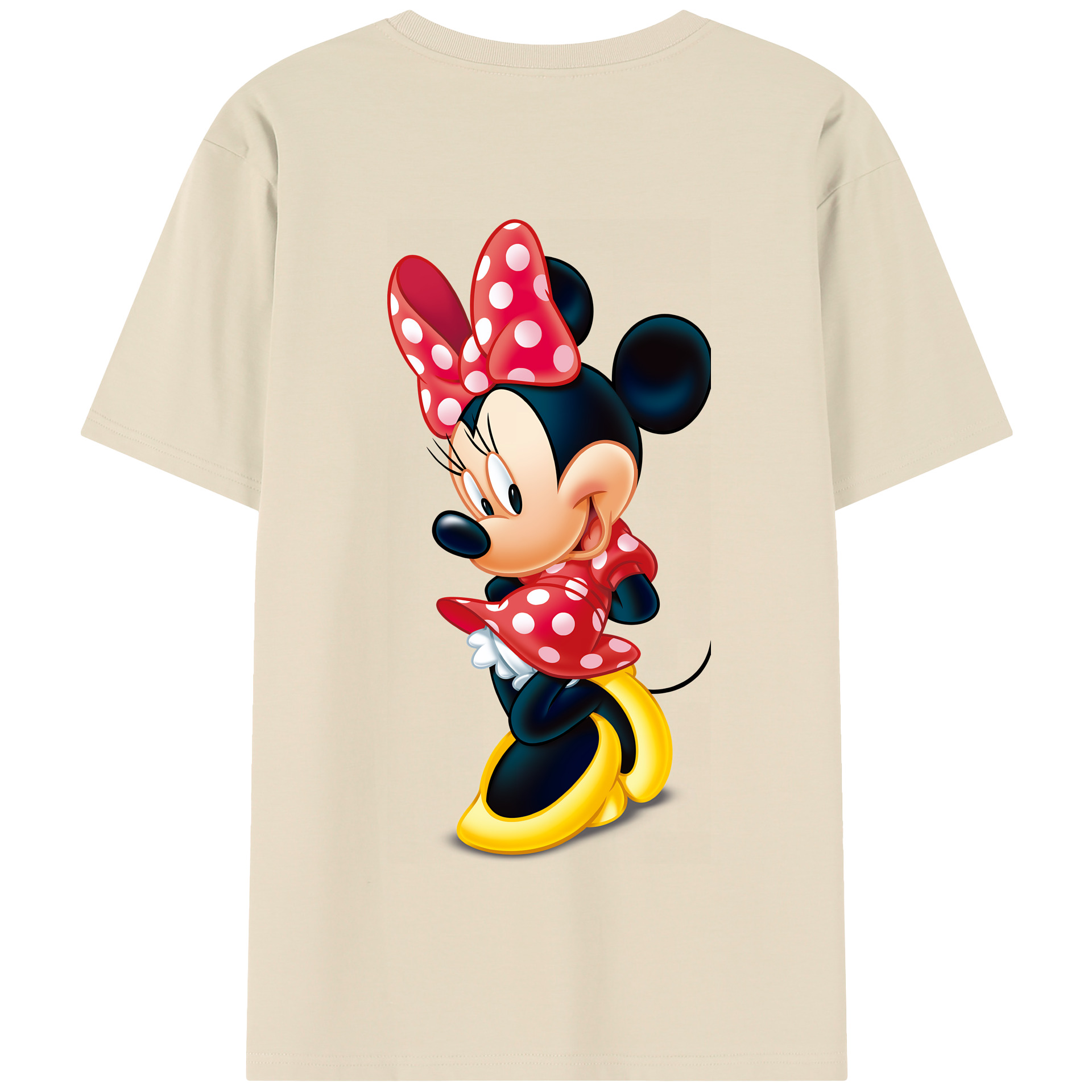 （画像用） ミッキーマウス Mickey Mouse 綿100％半袖Tシャツ（背面プリント）