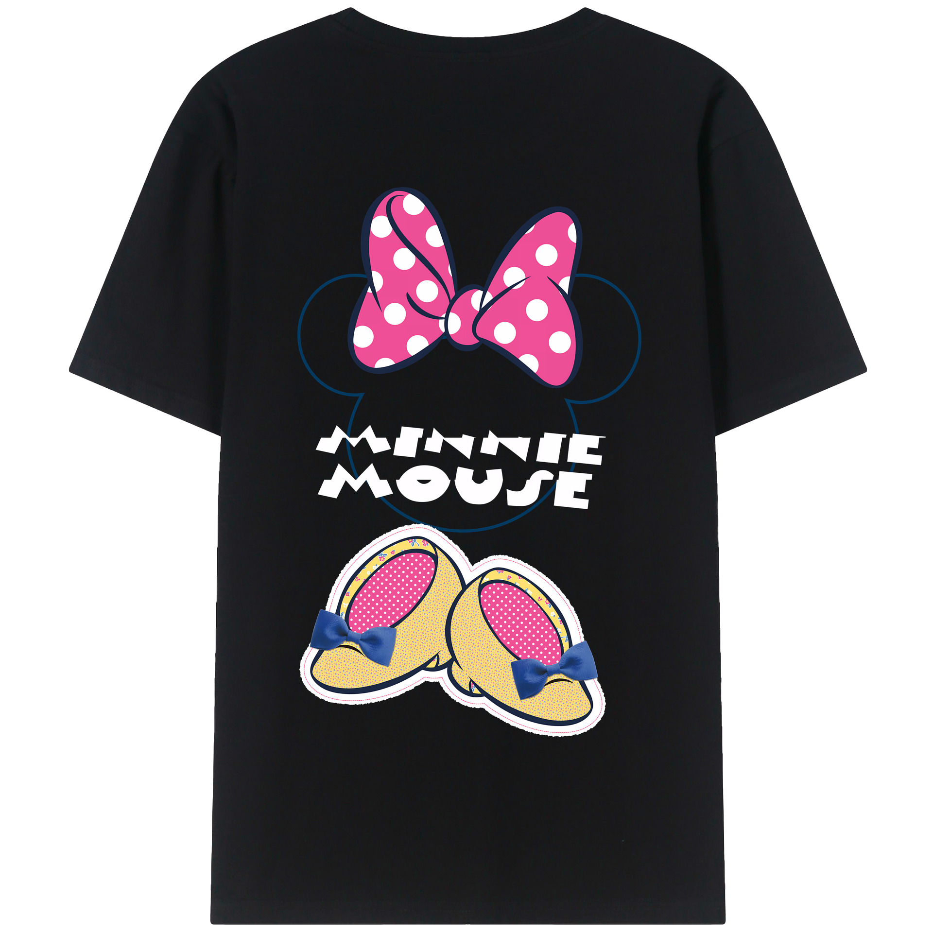 （画像用） ミッキーマウス Mickey Mouse 綿100％半袖Tシャツ（背面プリント）