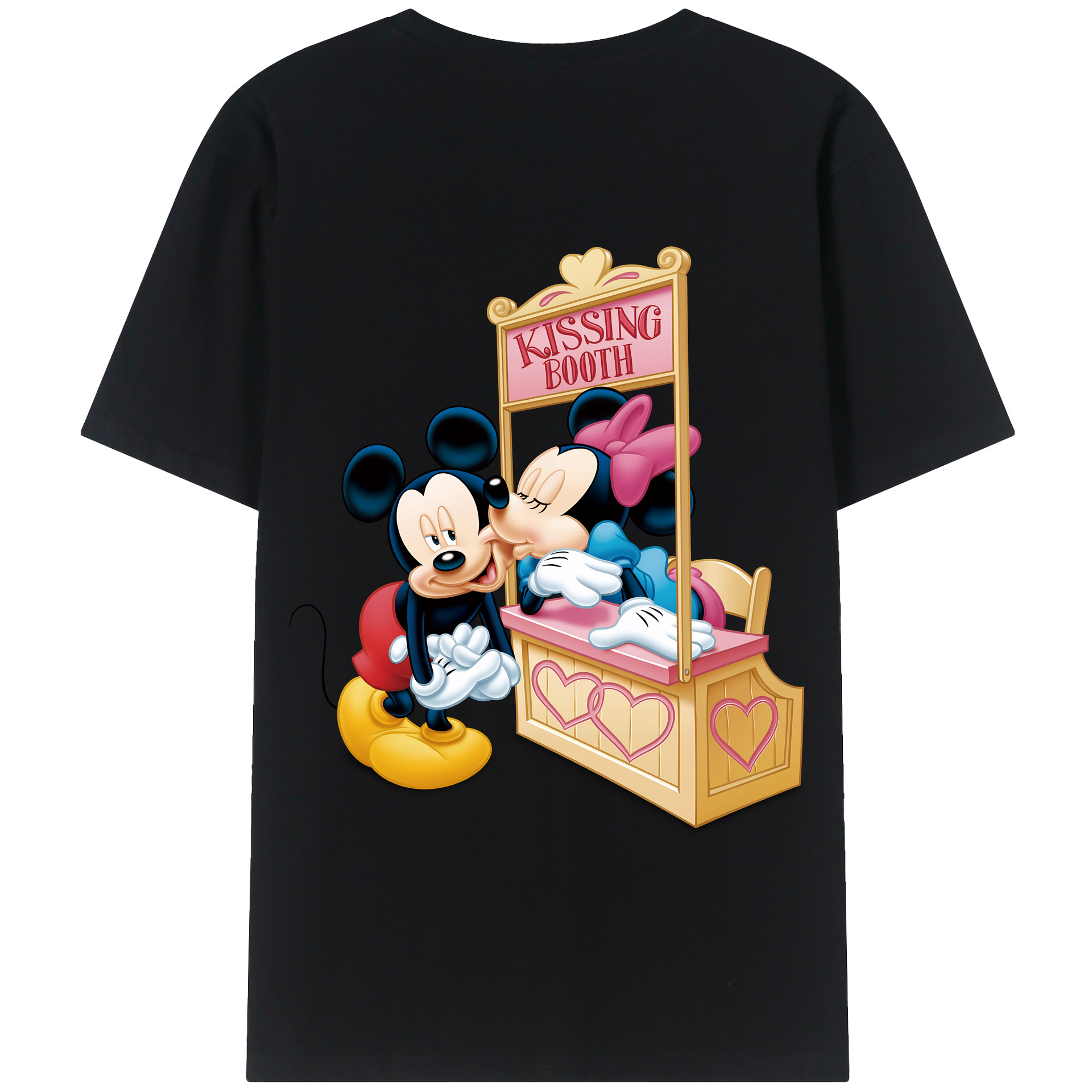 （画像用） ミッキーマウス Mickey Mouse 綿100％半袖Tシャツ（背面プリント）
