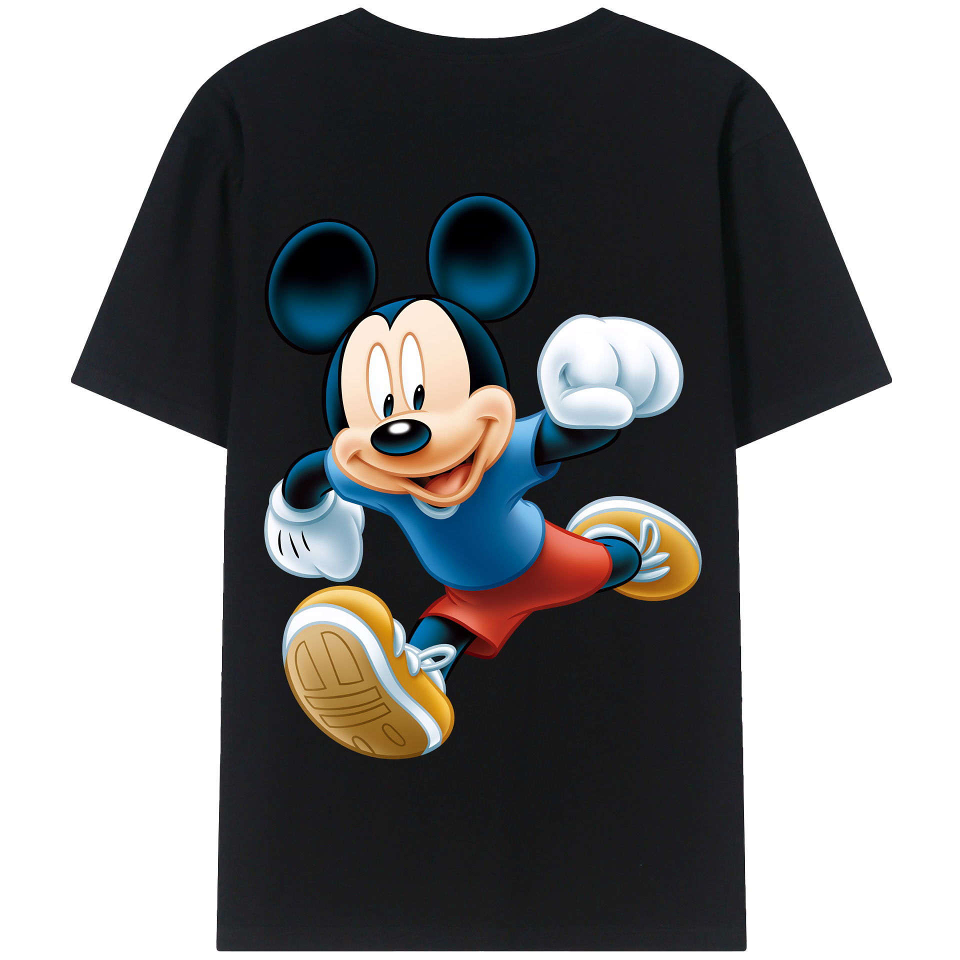 （画像用） ミッキーマウス Mickey Mouse 綿100％半袖Tシャツ（背面プリント）