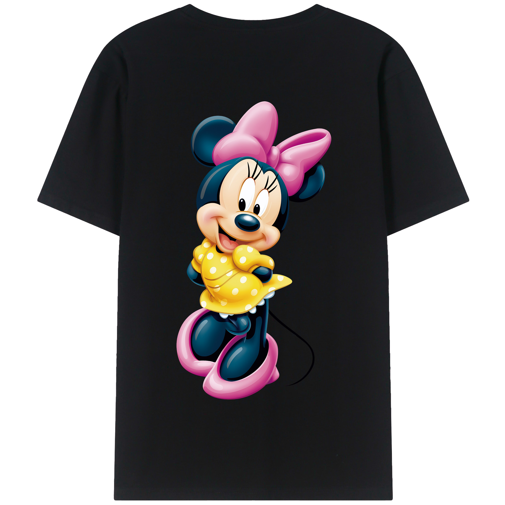 （画像用） ミッキーマウス Mickey Mouse 綿100％半袖Tシャツ（背面プリント）