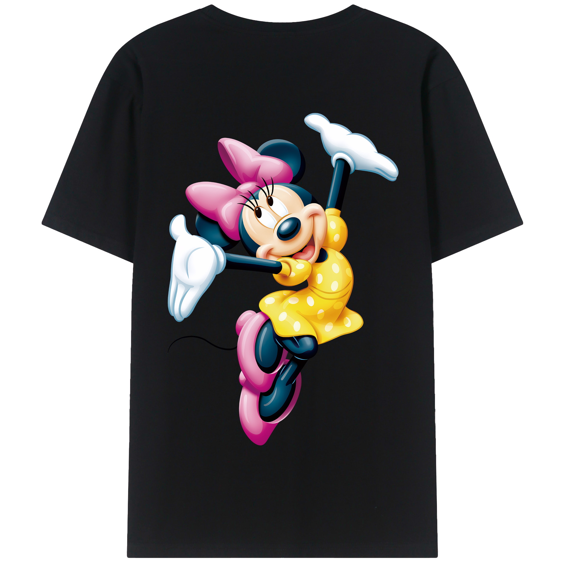 （画像用） ミッキーマウス Mickey Mouse 綿100％半袖Tシャツ（背面プリント）