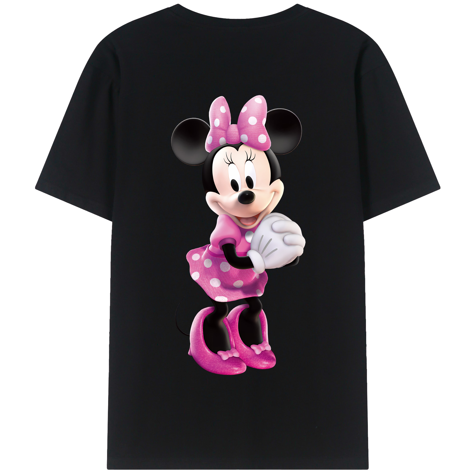 （画像用） ミッキーマウス Mickey Mouse 綿100％半袖Tシャツ（背面プリント）